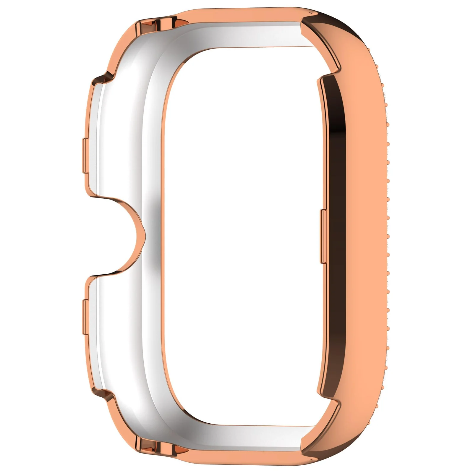 DL3 MOBILAK Bling Hard PC Watch Bumper Case for Xiaomi Redmi Watch 4 and Redmi Watch 5 - Rose Gold