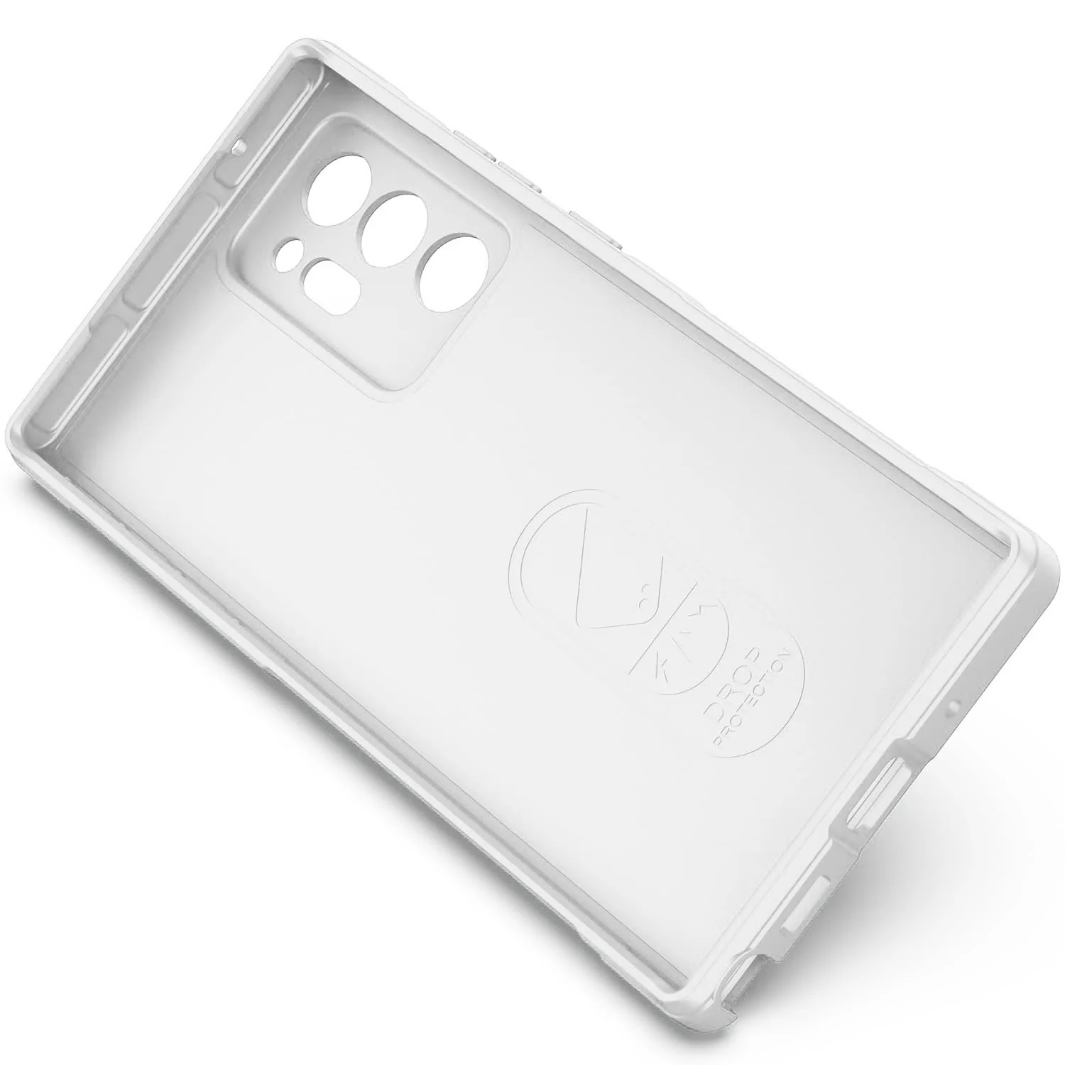 DL3 Mobilak Flexible Silicone and TPU Protective Case with Camera Protection for Samsung Galaxy Note 20 Ultra - White