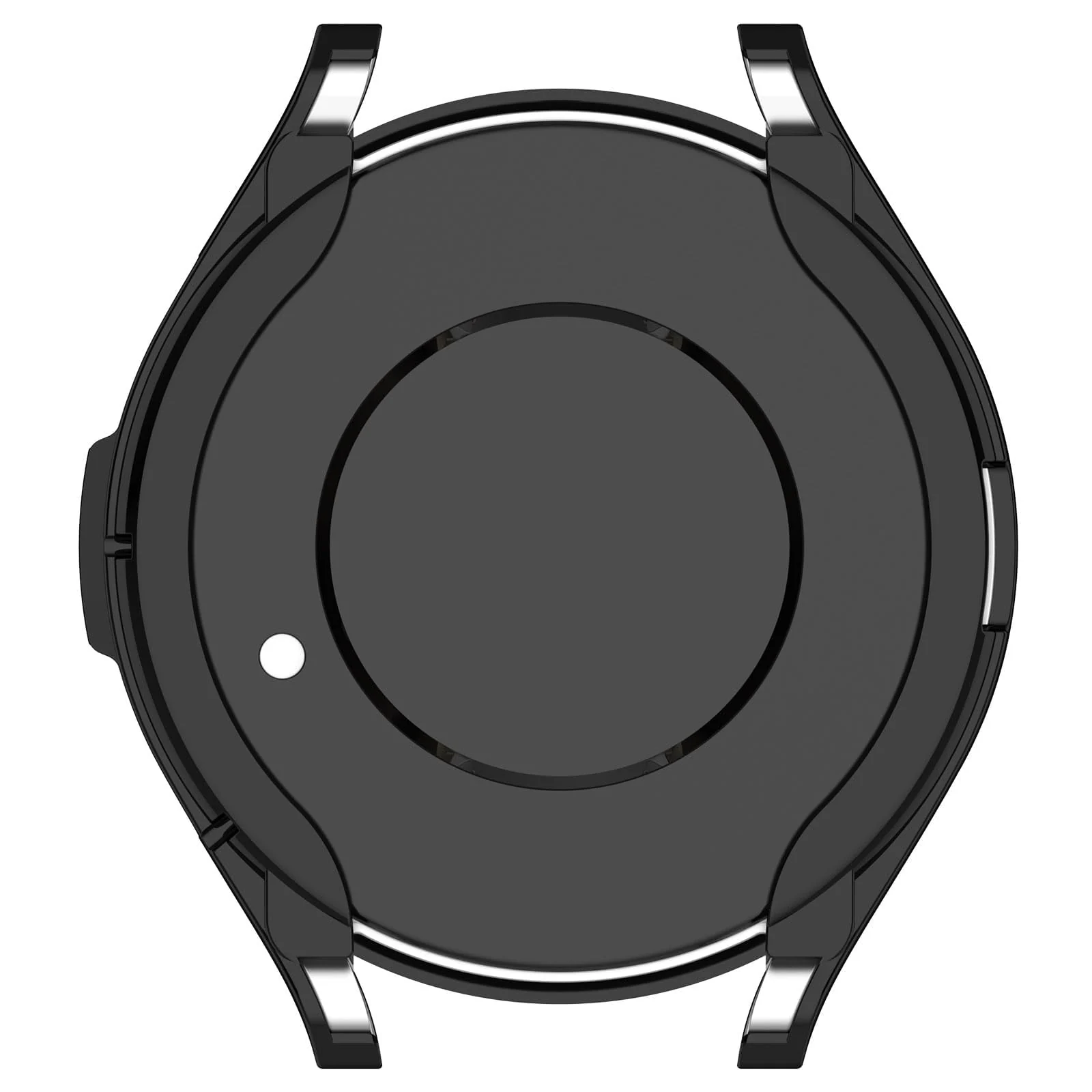 DL3 Mobilak Bumper Case Protector for Samsung Galaxy Watch 6 Classic 47mm, [NO Screen Film] Flexible Lightweight Glossy TPU Edge Case Protective Cover Galaxy Watch 6 Classic 47mm - Black