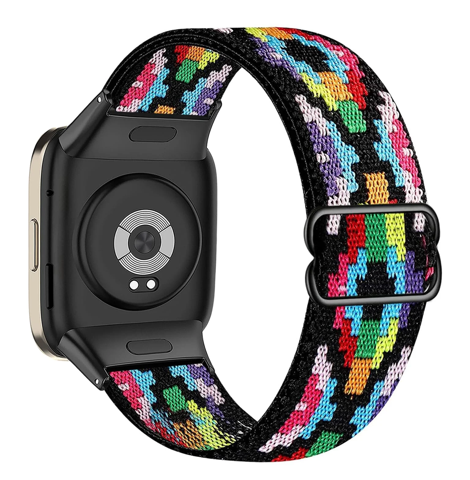 DL3 Mobilak Elastic Straps Compatible with Xiaomi Redmi Watch 3 (Not for Redmi Watch 3 Lite/Active) Men Women, Adjustable Stretchy Bracelets Sport Nylon Replacement Bracelet - Black
