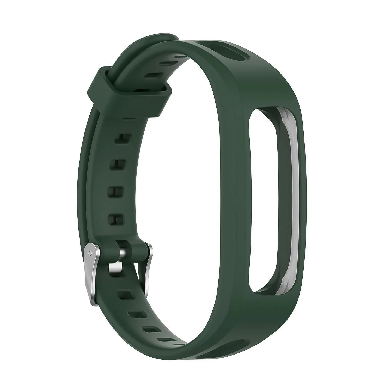 DL3 Mobilak Silicone Watch Band Strap Compatible for Huawei Honor Band 4 Running Version/Huawei Band 3e/ Band 4e Smart Watch Bracelet Replacement - Green