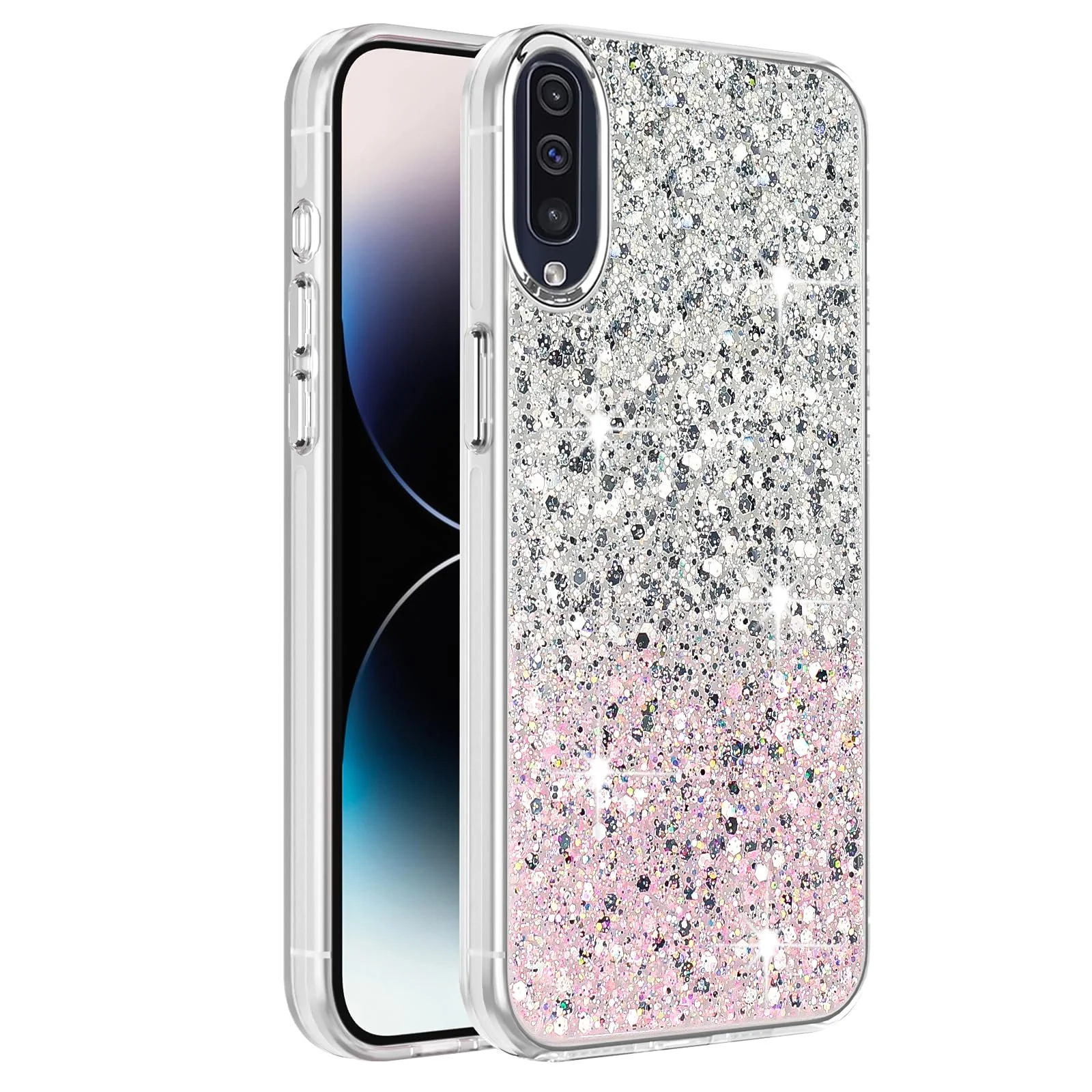 Samsung Galaxy A50 / A30S / A50S — DL3 Mobilak Glitter Protective Case for Samsung Galaxy A50 / A30S / A50S, Supports wireless charging, Camera protection, Shock-absorbing protection