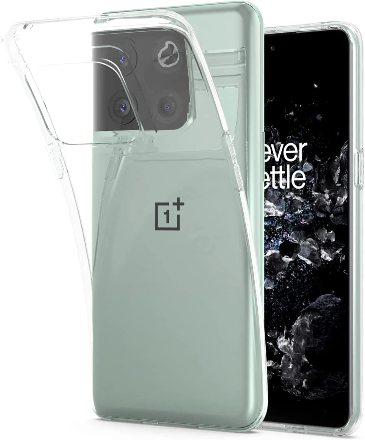 DL3 Mobilak Case Compatible with OnePlus 10 Pro 5G (2022) Case Crystal Soft TPU Gel Case Flexible Silicone Anti-Scratch Camera Protection TPU Cover - Clear