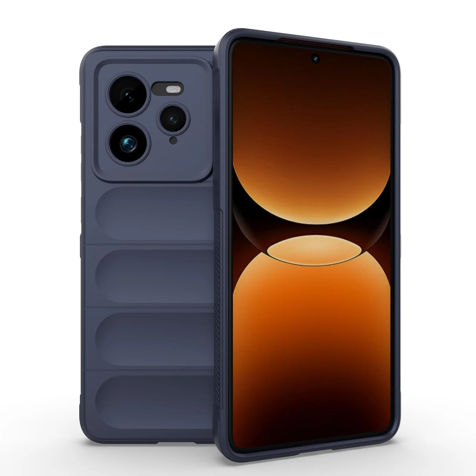 DL3 Mobilak Flexible Silicone and TPU Protective Case with Camera Protection for realme GT 7 Pro 5G - Blue