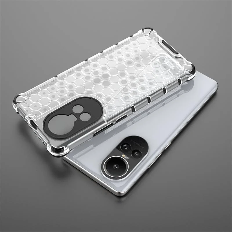 DL3 Mobilak Clear PC and TPU Protective Case for OPPO Reno 10 5G / Reno 10 Pro 5G with Shockproof Design - Clear