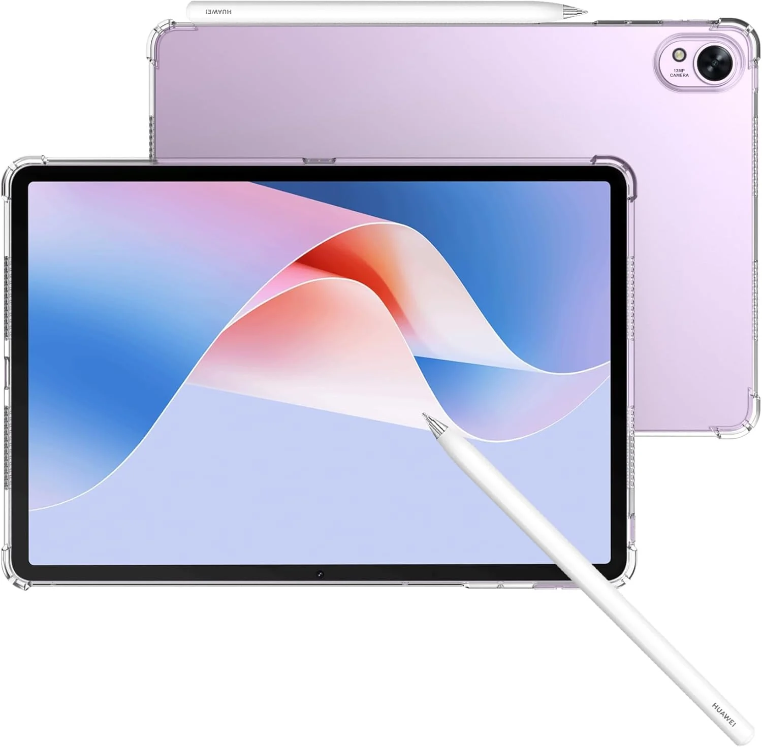 DL3 Mobilak Case For Huawei MatePad 11.5 Inch 2023, Ultra Thin Silicone Shockproof Back Shell HD TPU Protective Cover - Clear