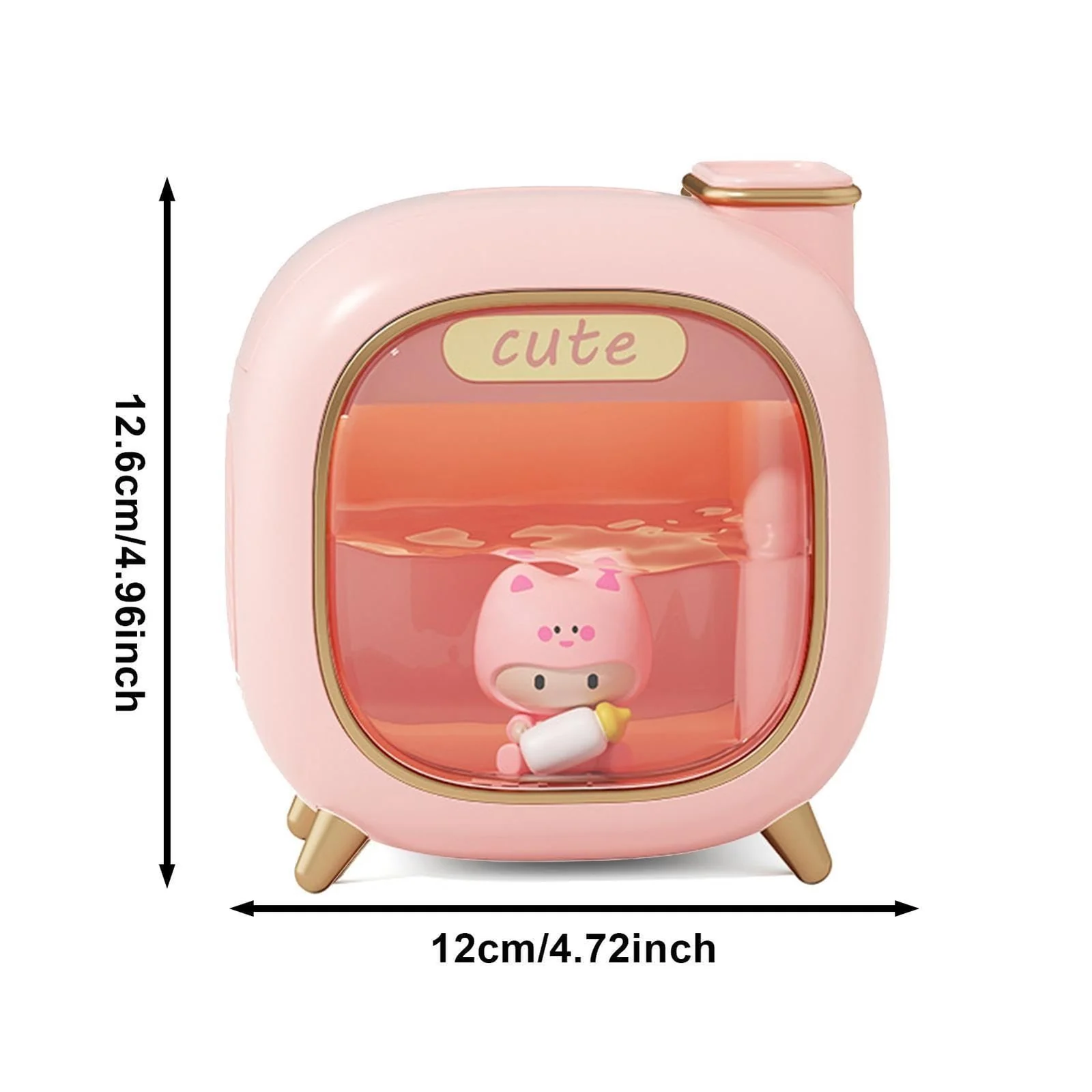MOBIGON Dual-Mist 500 ml Ultrasonic Humidifier, Pink