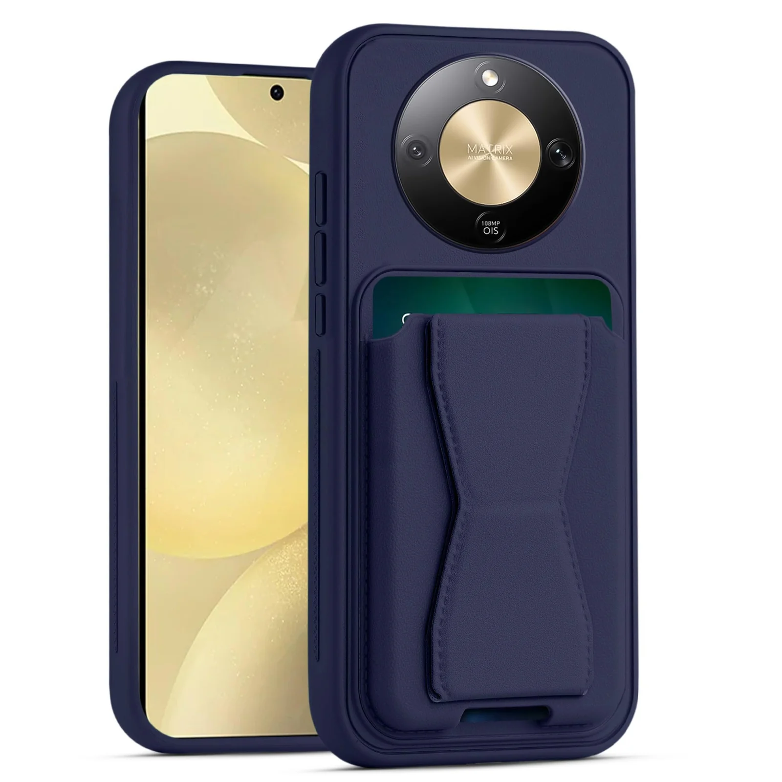 DL3 Mobilak Leather Wallet Case for Honor X9b / Honor Magic 6 Lite, Camera protection, Shock-absorbing protection, Built-in kickstand