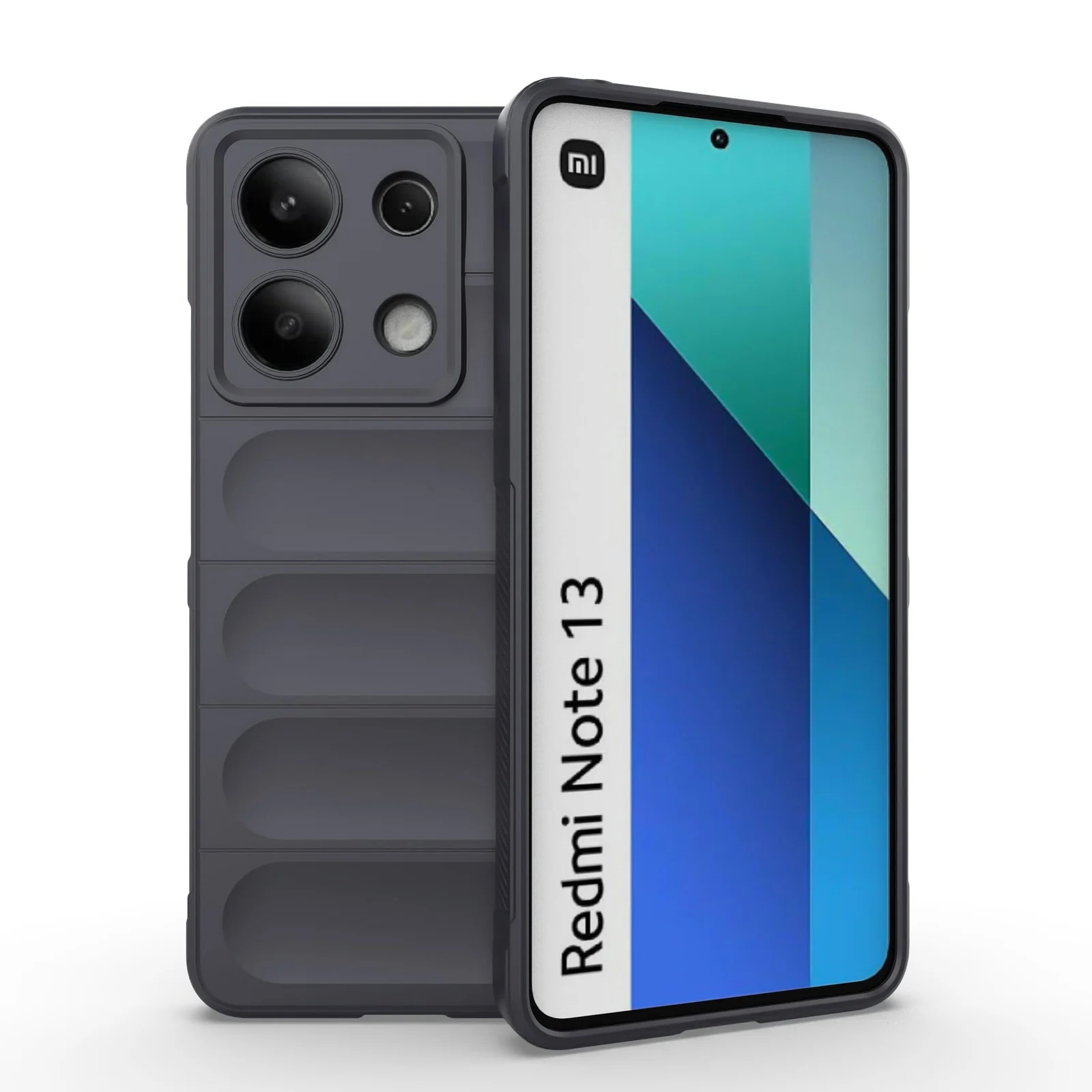 DL3 Mobilak Rugged Protective Case for Xiaomi Redmi Note 13 4G, Camera protection, Shock-absorbing protection, Non-slip grip - Dark Gray