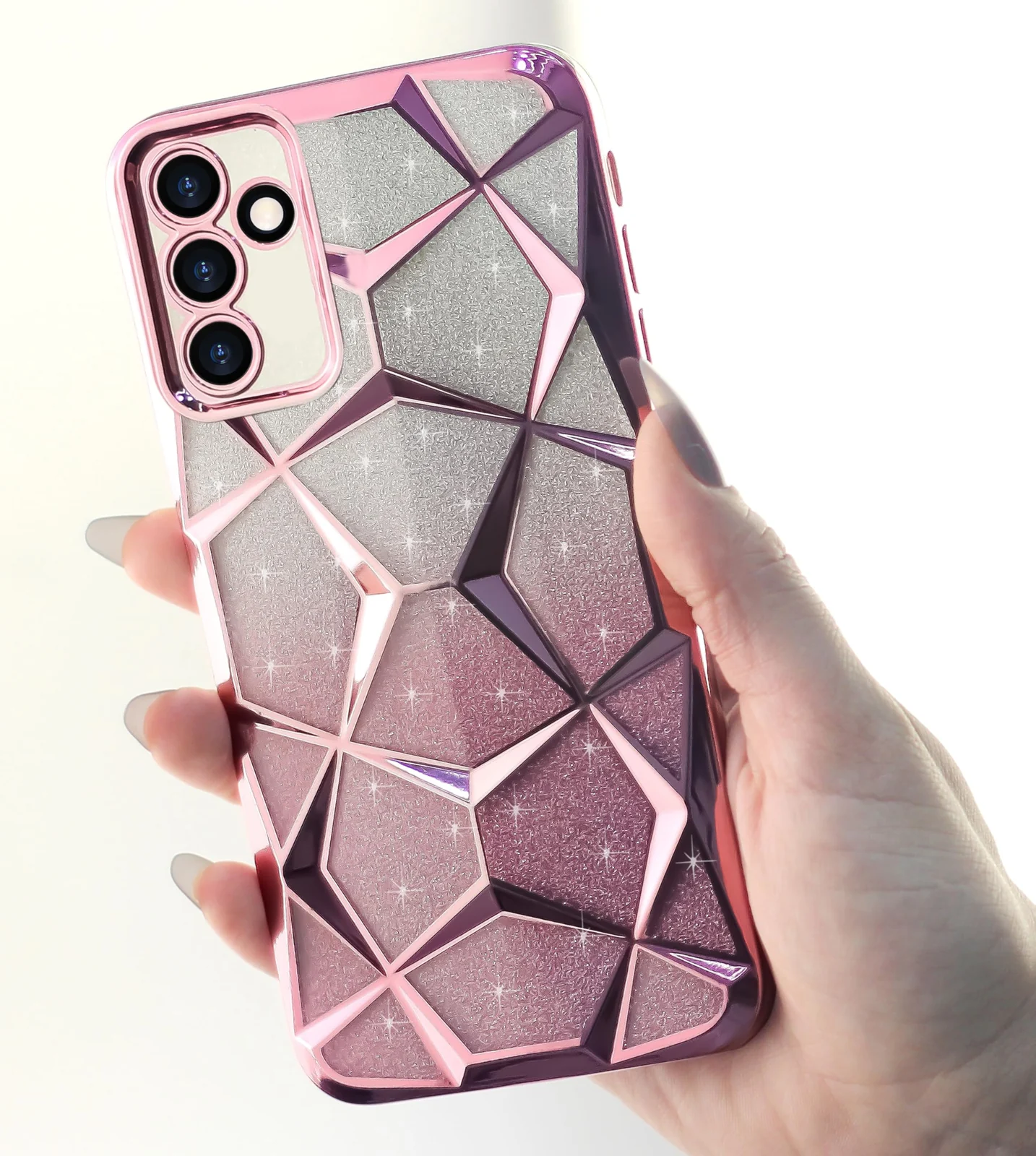 DL3 MOBILAK Gradient Glitter TPU Phone Case for Samsung Galaxy A37