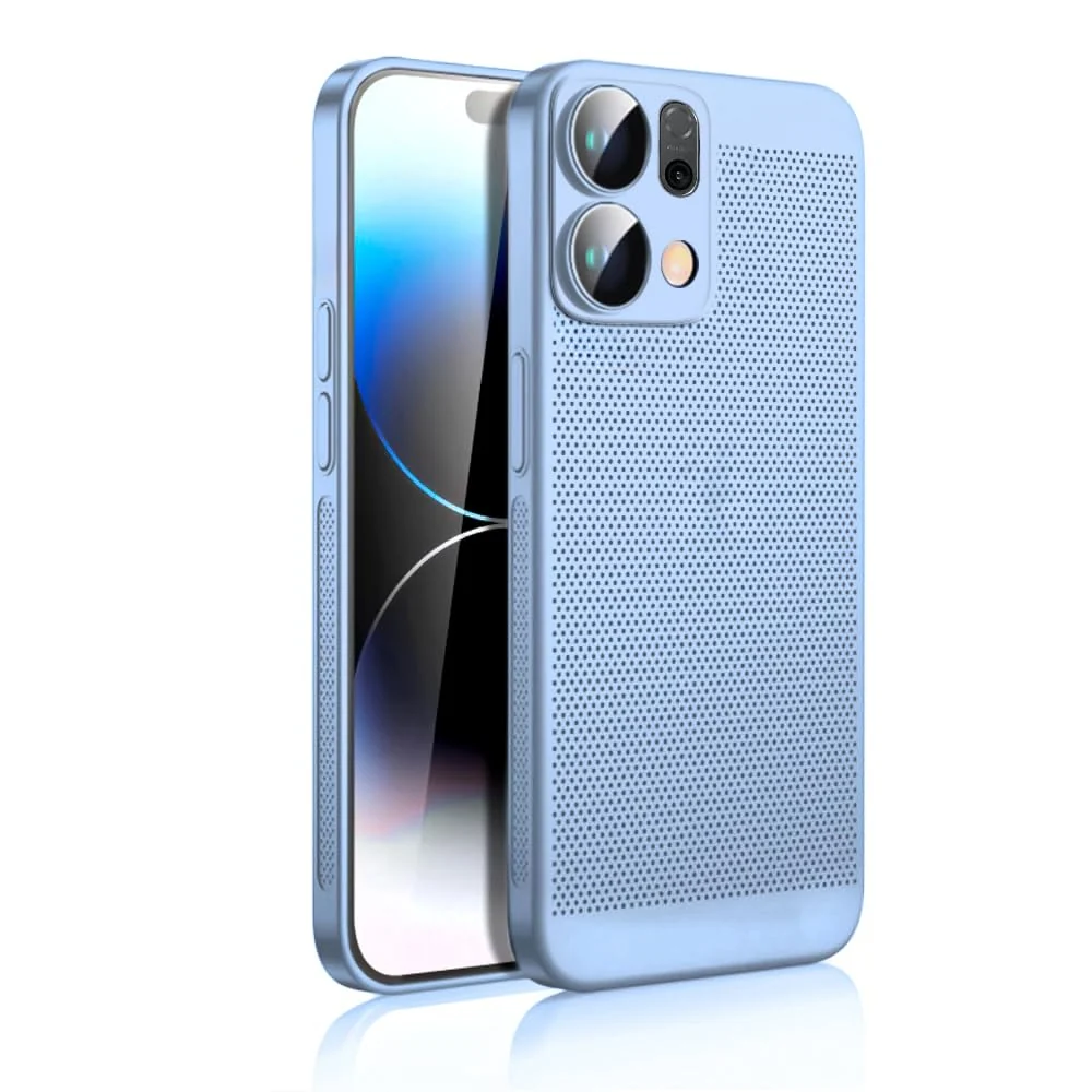 DL3 Mobilak PC Protective Case for OPPO Reno 14 Pro with Camera Protection and Shockproof Design - Baby Blue
