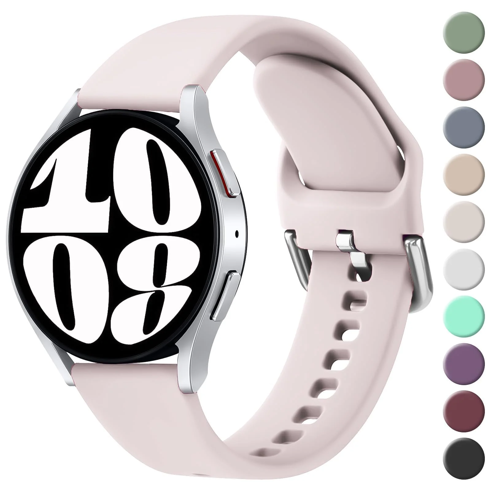 Samsung Galaxy Watch3 45MM / Galaxy 46MM / Gear S3 — DL3 Mobilak Silicone Buckle Band 22MM Strap For Samsung Galaxy Watch3 45mm/Galaxy 46mm/Gear S3/For Huawei Watch 3/4/GT3 46MM/GT4 46MM/GT2E/GT2 Pro/GT GT2 46MM/Magic Watch2 46mm/Amazfit GTR 2/2e/3/4