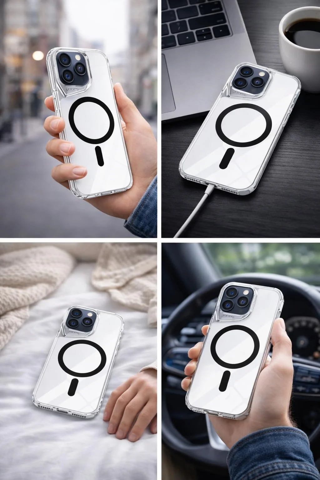 DL3 Mobilak Magnetic Case for Samsung Galaxy S26 Ultra, Glossy Colored Back Cover [Compatible with MagSafe] Clear Bumper, Slim Anti-Scratch Durable Protective Phone Case - White