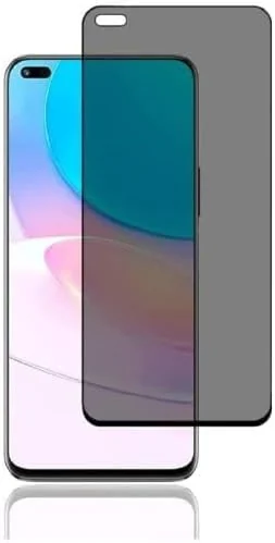 DL3 Mobilak Honor 50 Lite Privacy Screen Protector, Anti-Spy 9H Hardness Tempered Glass Film [Case Friendly] [Bubble Free] - Black