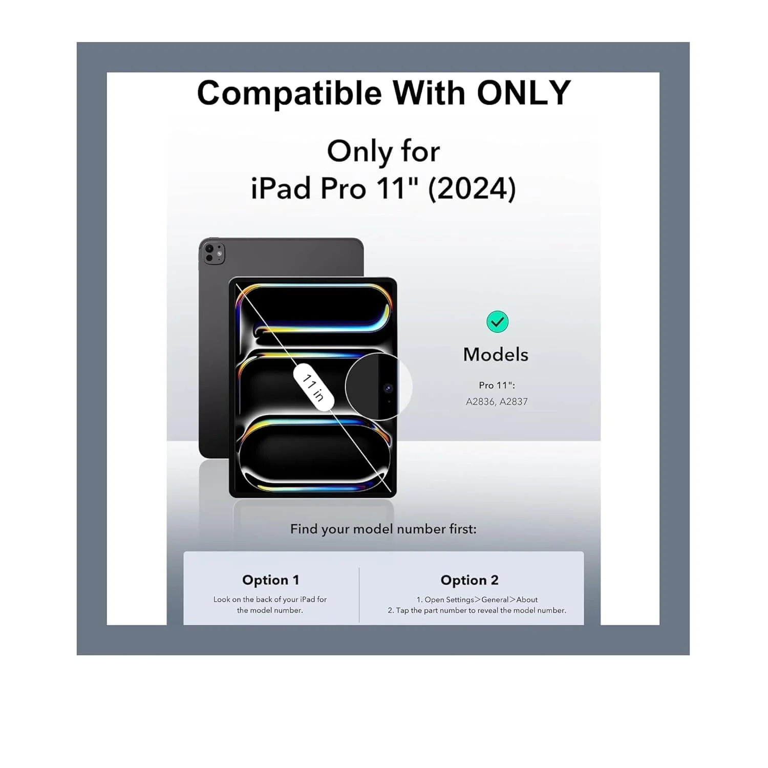 DL3 Mobilak Protective Cover for iPad Pro 11-Inch M4 2024, 360° Rotatable Smart Stand, Leather Folio Flip Cover with Multi-Angle Viewing, Auto Wake Sleep - Black