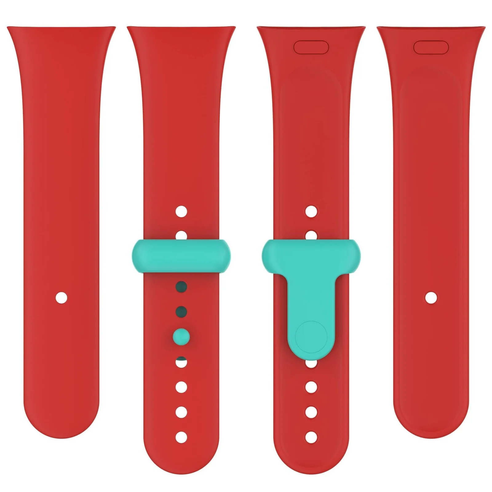 DL3 Mobilak Strap for Xiaomi Redmi Watch 3 Only, Soft Silicone Watch Band with Secure Buckle, Sport Replacement Wristband Bracelet Strap for Men & Women - Red