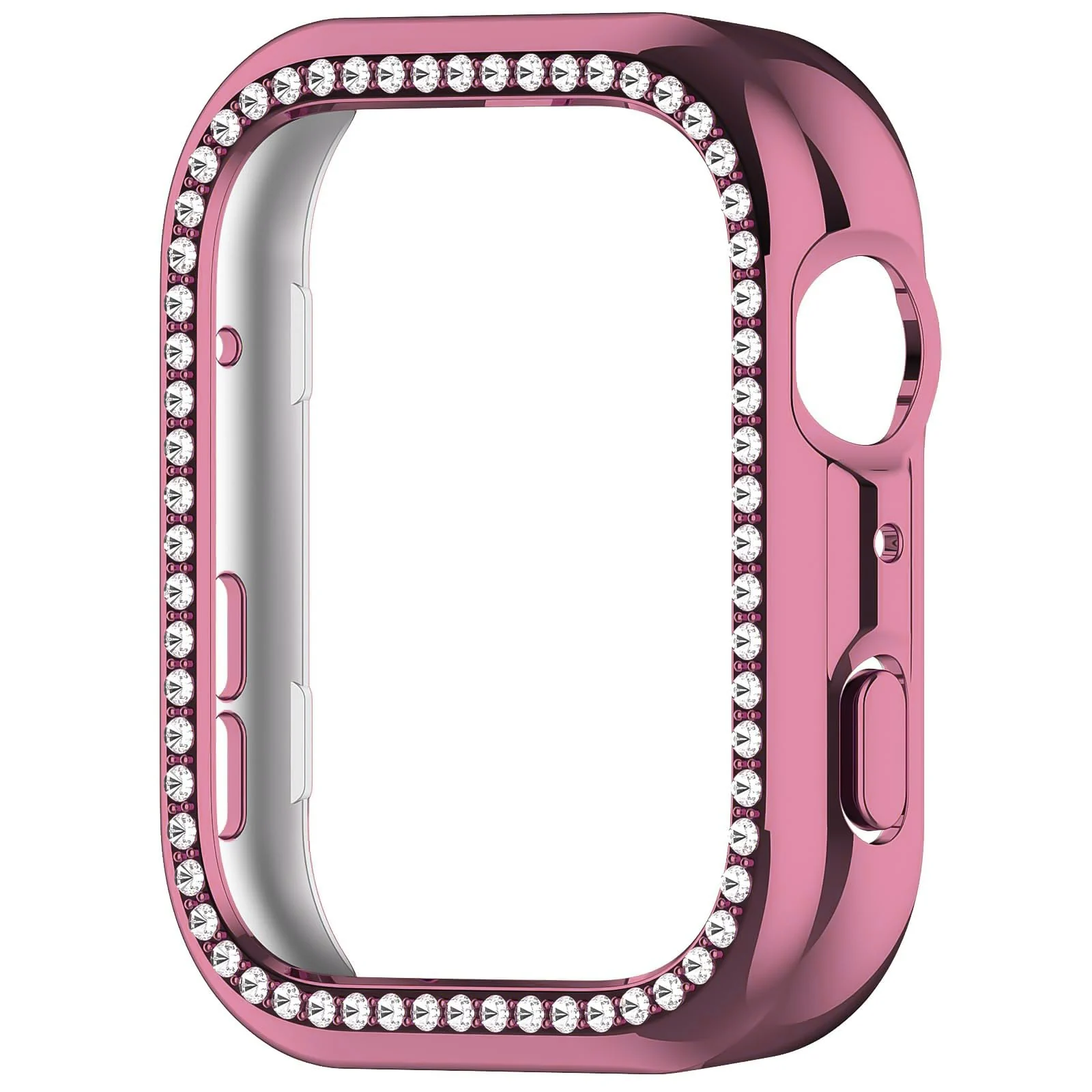 DL3 MOBILAK Crystal Bling Hard PC Watch Bumper for Huawei Watch Fit 5, Pink