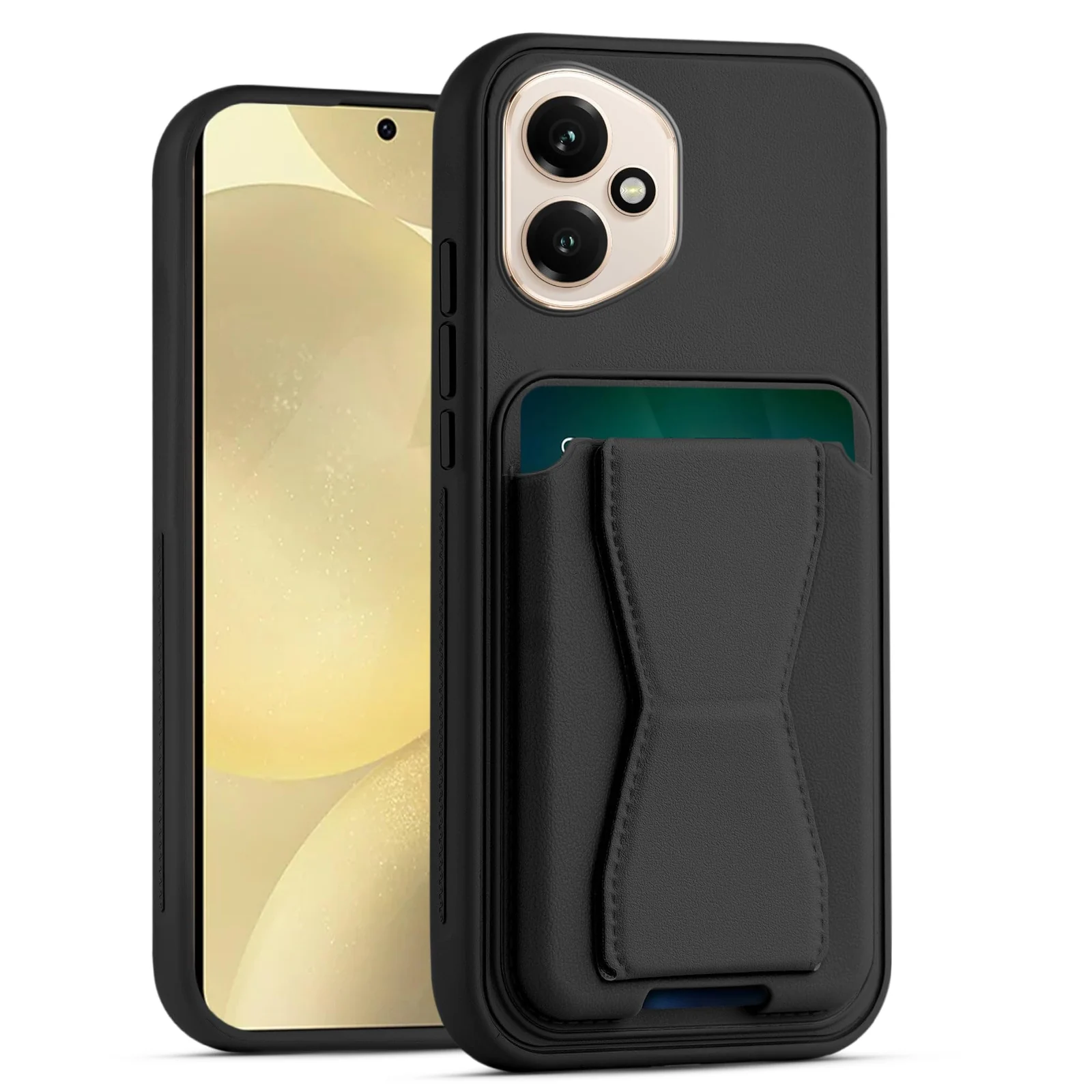 DL3 Mobilak Leather Wallet Case with Card Slot for Honor 400 5G with Camera Protection and Shockproof Design