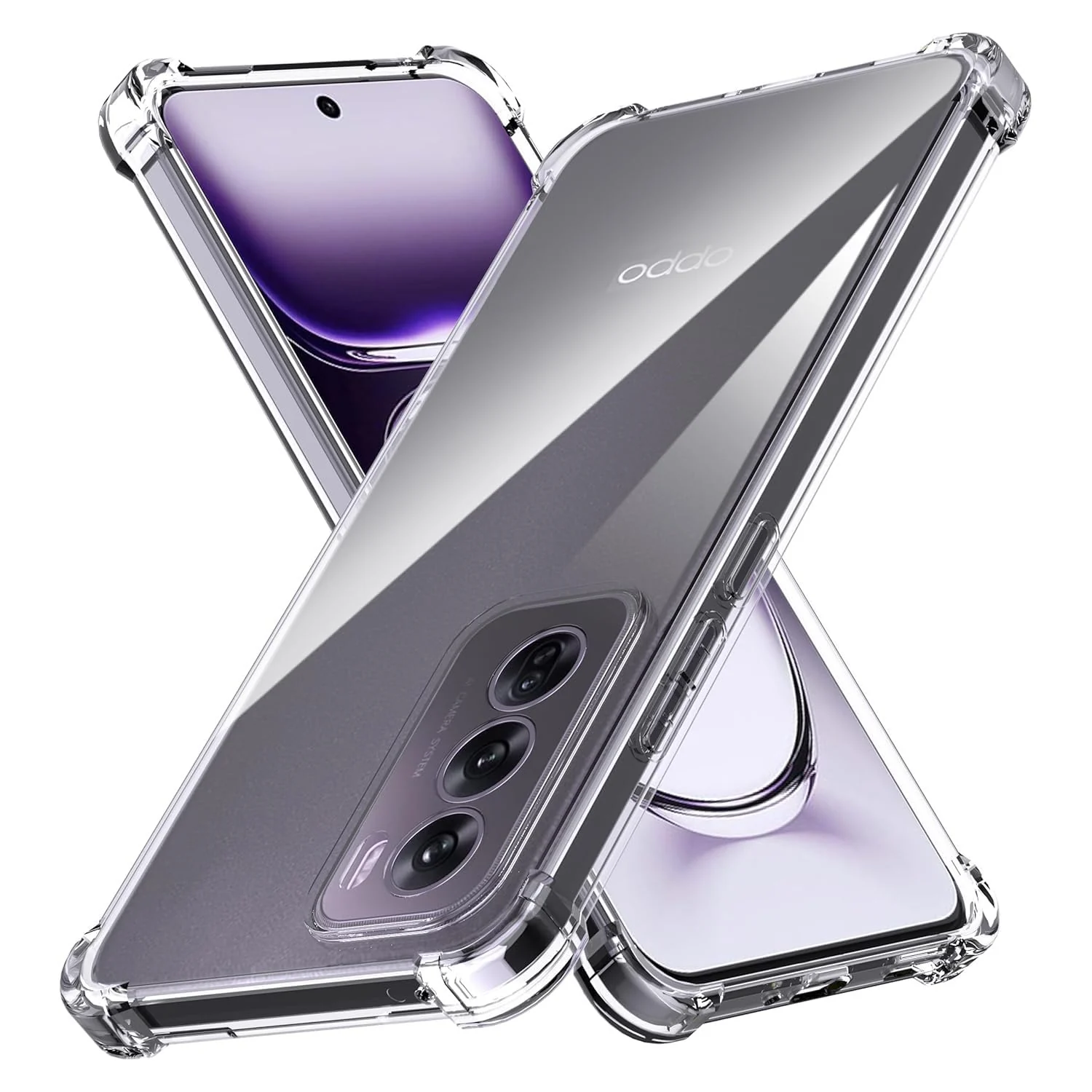OPPO Reno 12 5G — DL3 Mobilak Clear TPU Case for OPPO Reno 12 5G, Camera protection, Shock-absorbing protection, Scratch-resistant surface