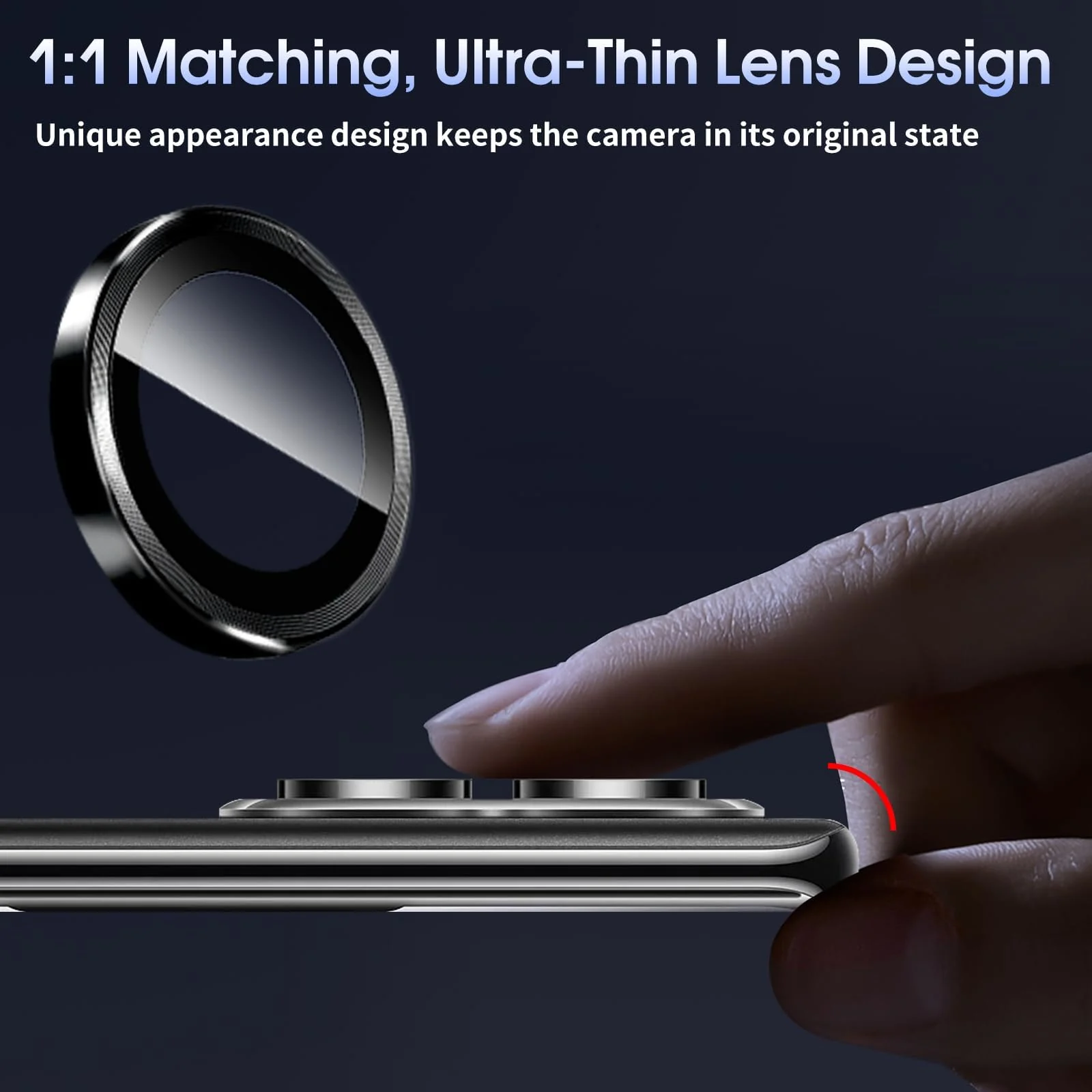 DL3 Mobilak Camera Lens Protector for Xiaomi Redmi Note 15 5G Accessories, 9H Tempered Glass Metal Individual Ring Camera Cover Screen Protector, Case Friendly, Anti Scratch - Black