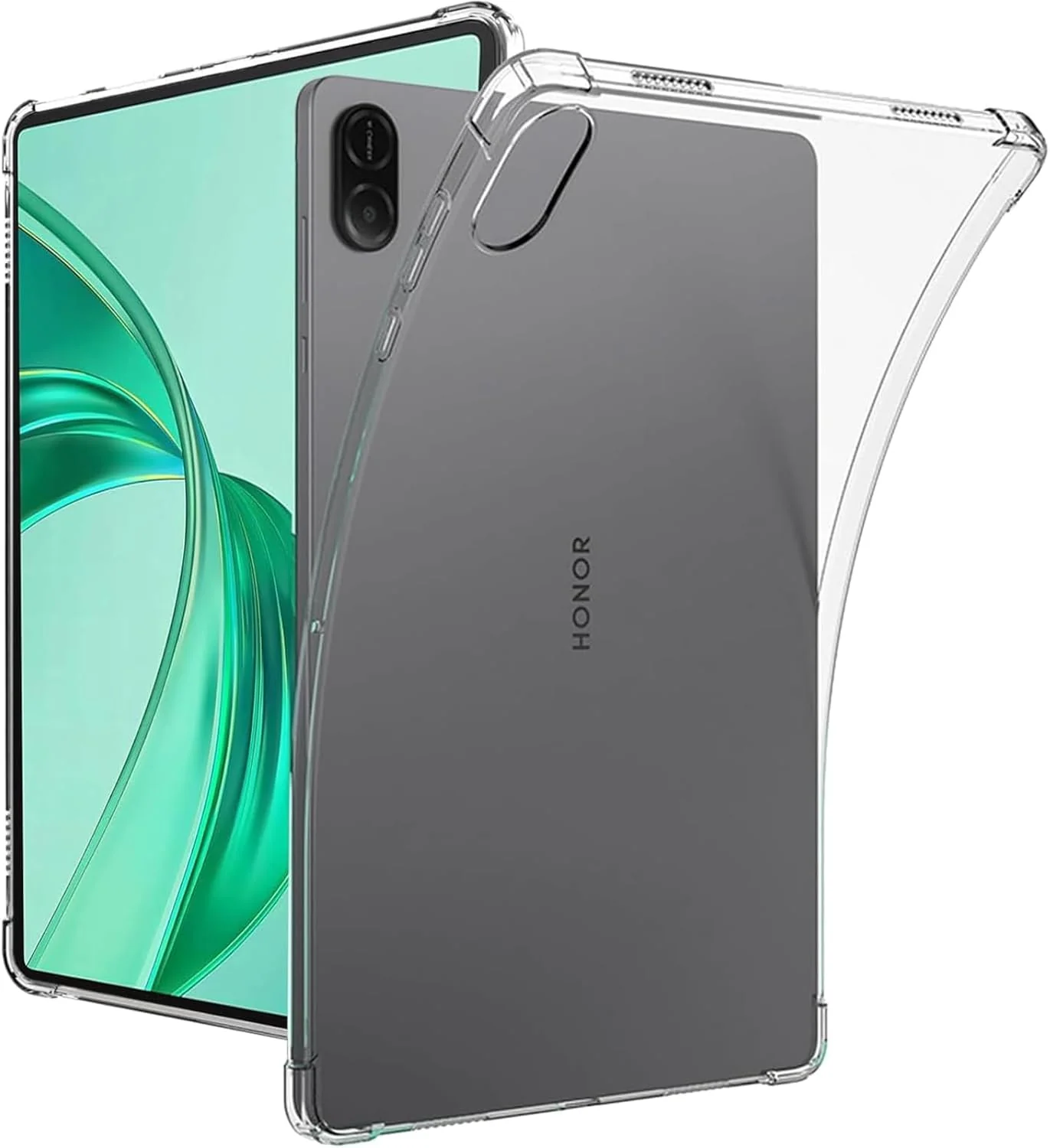 "DL3 Mobilak Case For Honor Pad X8a 11"" 2024, Ultra Thin Silicone Shockproof Back Shell HD TPU Protective Cover - Clear"