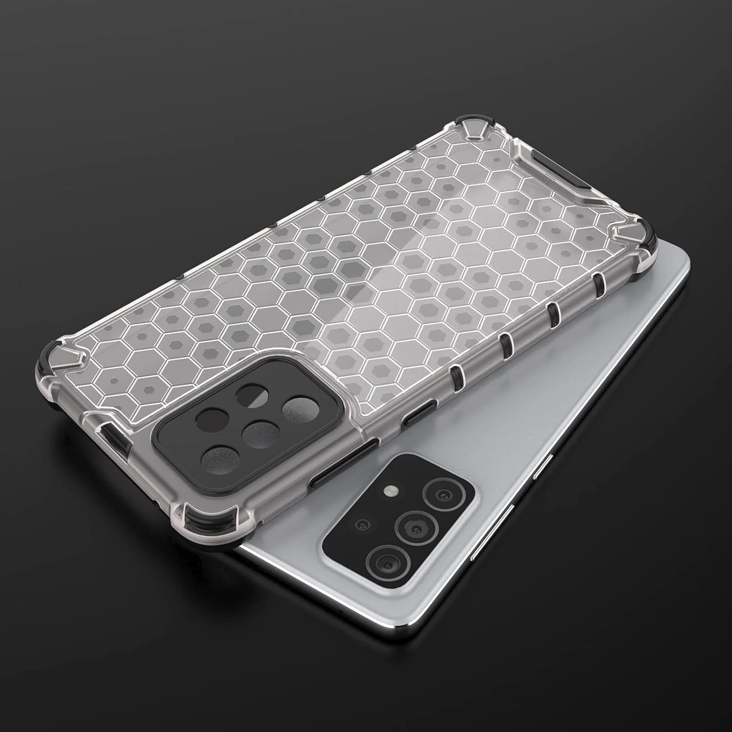 DL3 Mobilak Clear PC and TPU Protective Case for Samsung Galaxy A52S / A52 5G with Shockproof Design - Clear