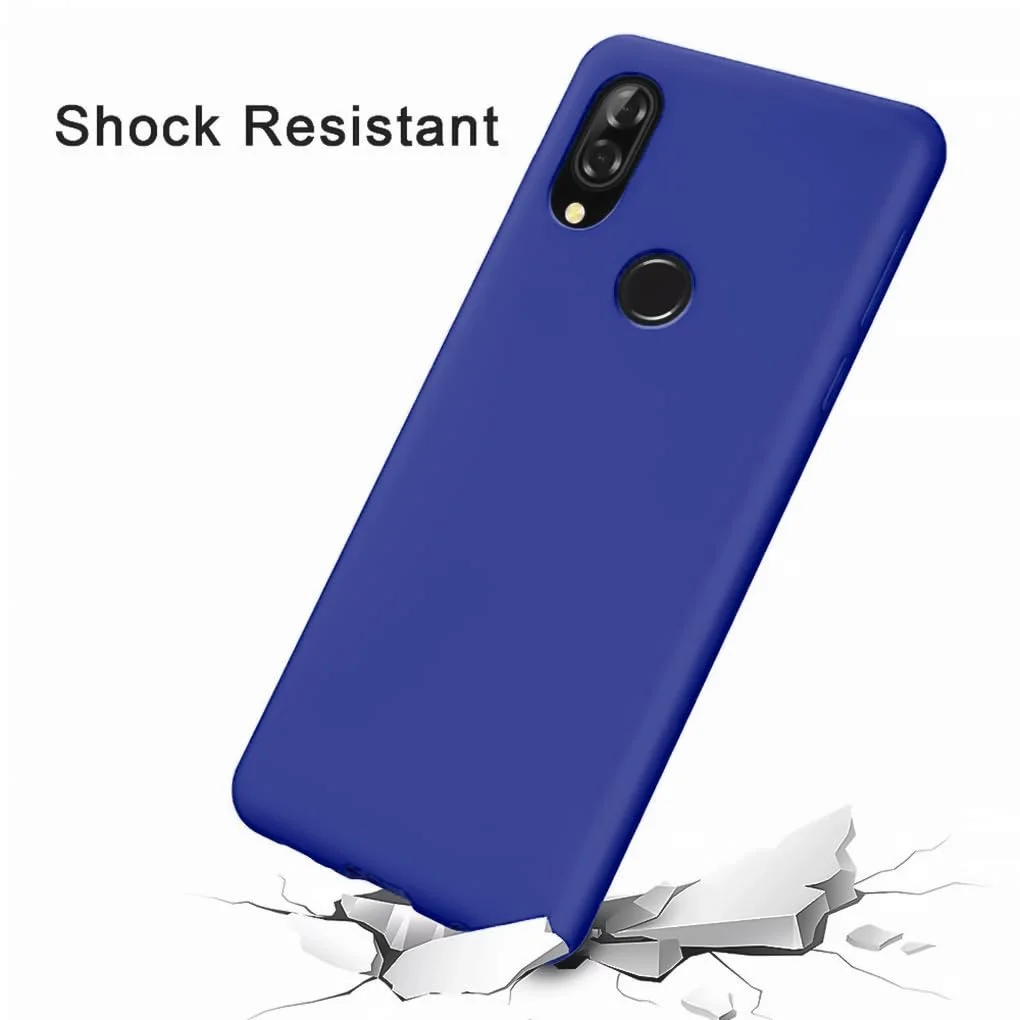 DL3 Mobilak Soft Silicone Protective Case for Huawei nova 3i with Microfiber Lining and Shockproof Design - Pepsi