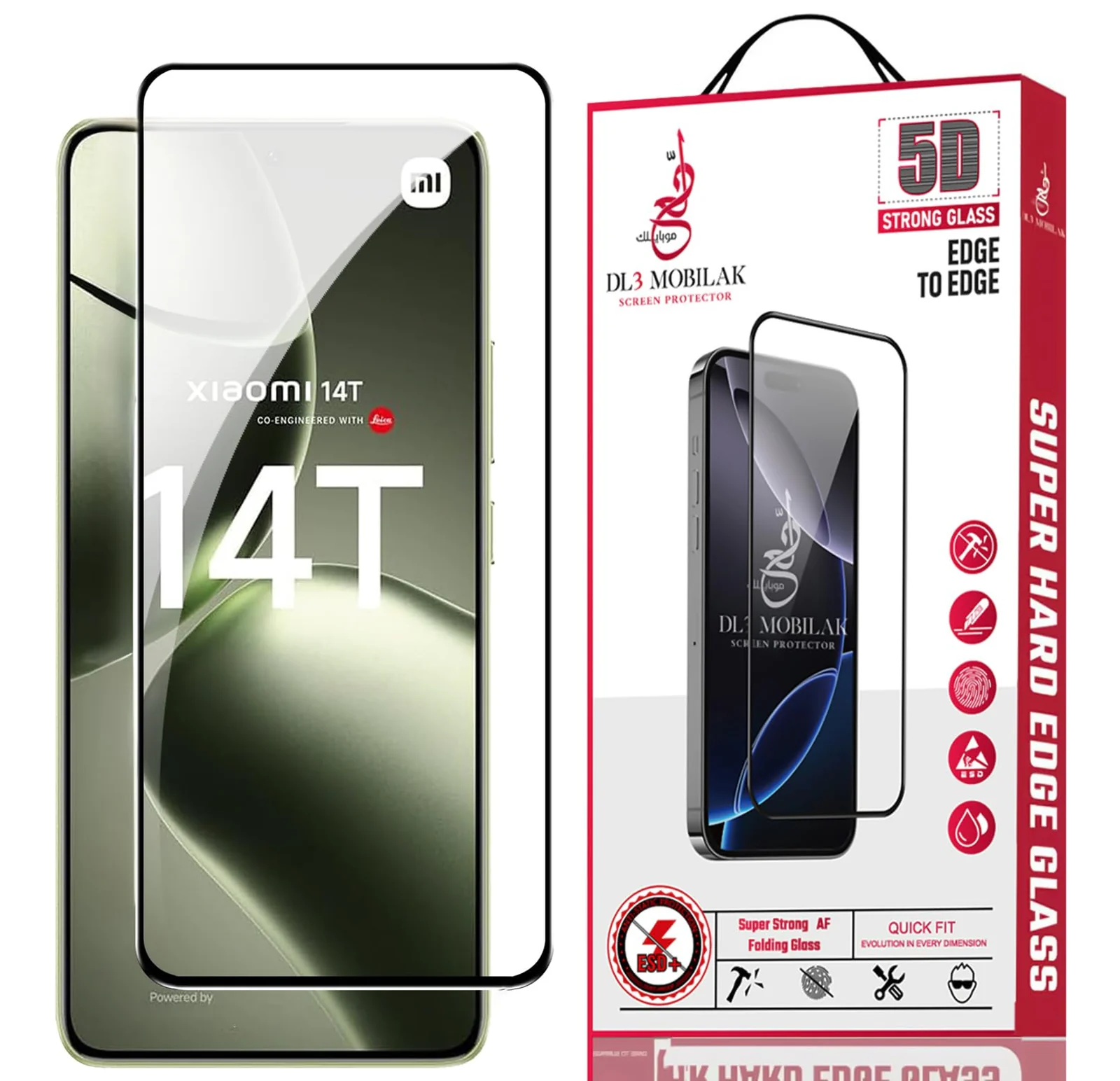 DL3 Mobilak for Xiaomi 14T / Xiaomi Mi 14T Pro/Xiaomi Poco F7 Pro / F7 Ultra/Poco X7 Pro Tempered Glass Screen Protector, 9H Hardness Anti-Scratch Tempered Glass flim, Case Friendly, Anti-Scratch - Clear