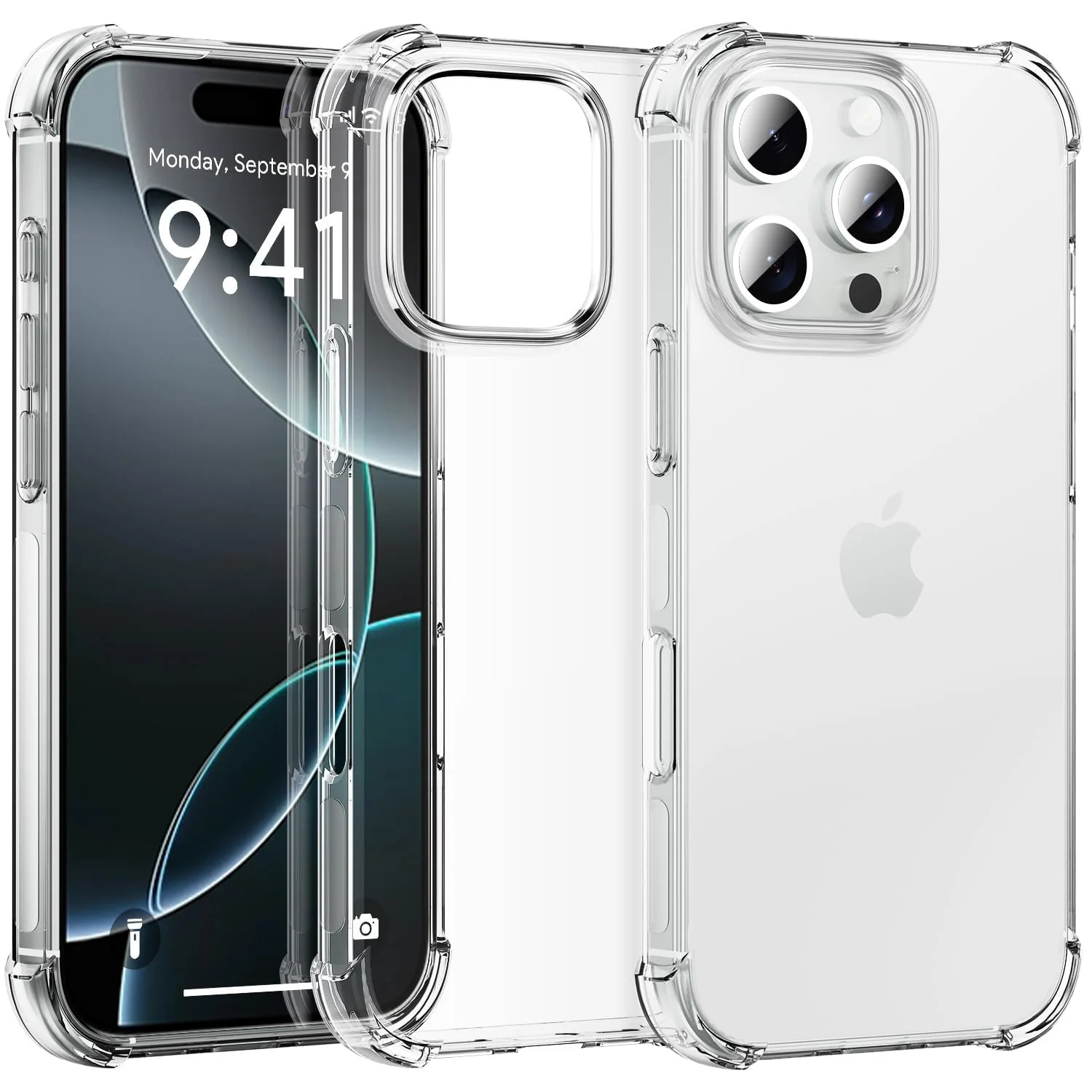 DL3 Mobilak Clear TPU Protective Case for iPhone with Camera Protection and Shockproof Design - Clear