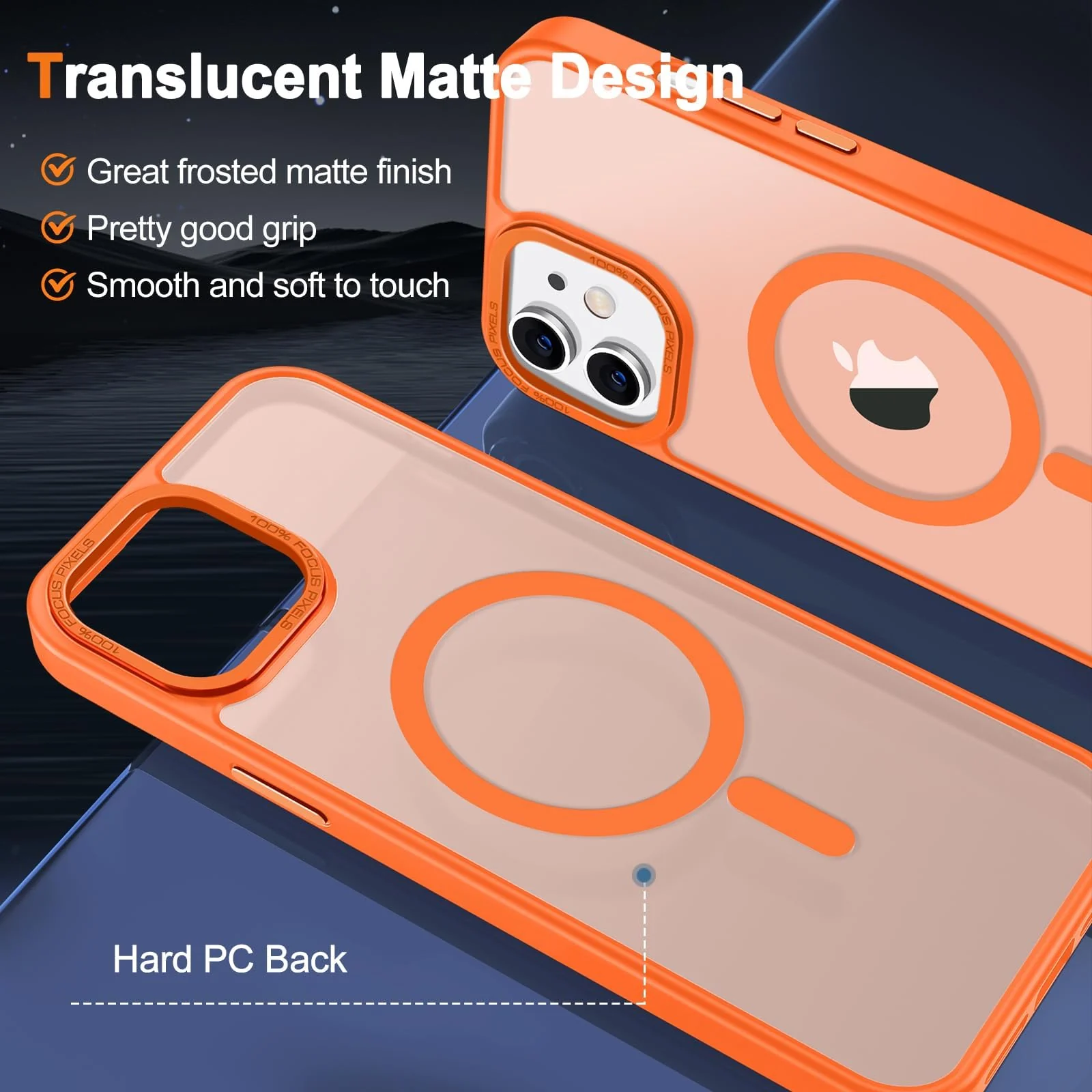 DL3 MOBILAK Protective Phone Case for Apple iPhone 11 - Orange