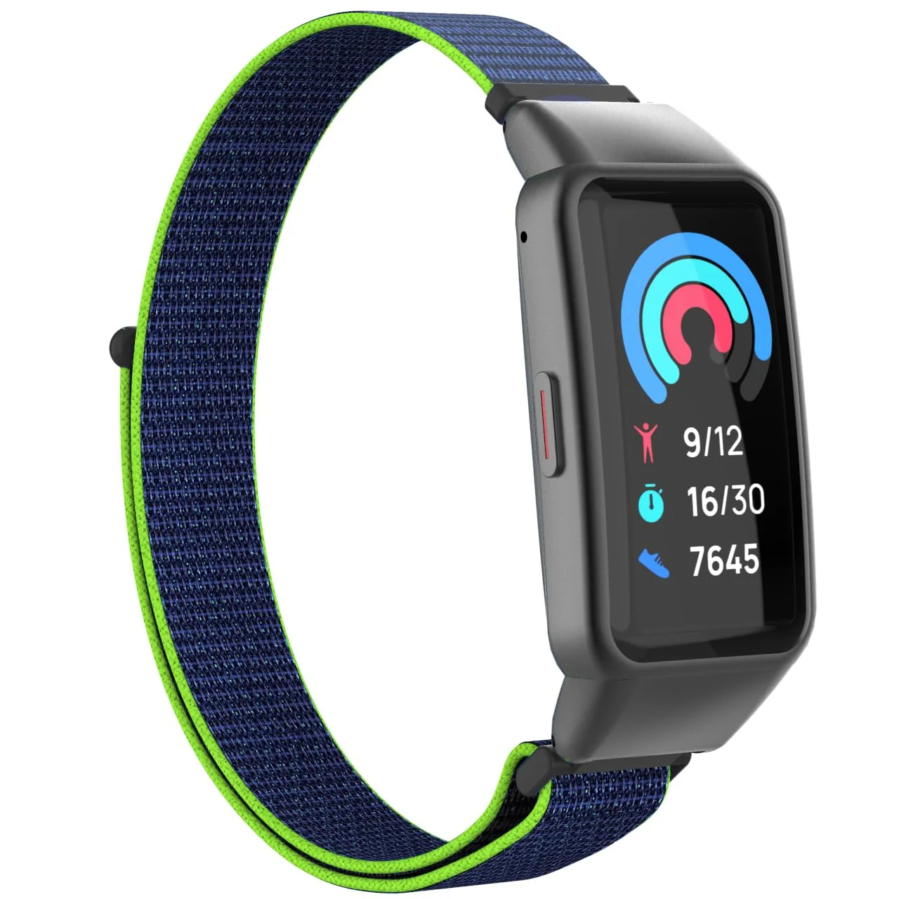 DL3 Mobilak Nylon Band for Honor Band 6/Huawei Band 6 Pro/Huawei Band 6, Nylon Watch Strap Sport Wristband Soft Replacement Watch Strap Adjusable Wrist for Women Men - Neon Lime