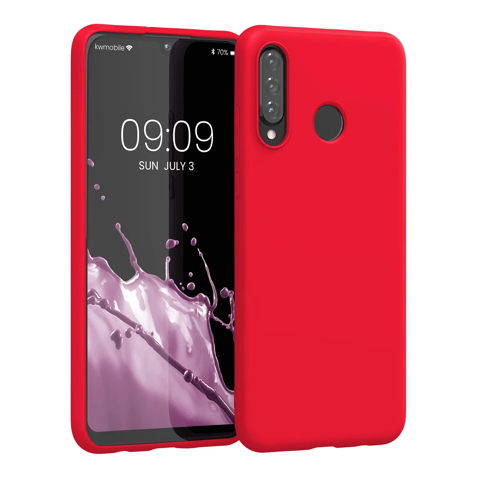 Dl3 Mobilak Huawei P30 Lite/Nova 4E Case,Soft Flexible Silicone Gel Rubber Bumper Cover,Full Body Shockproof Protective Phone Case (Lavender .1)