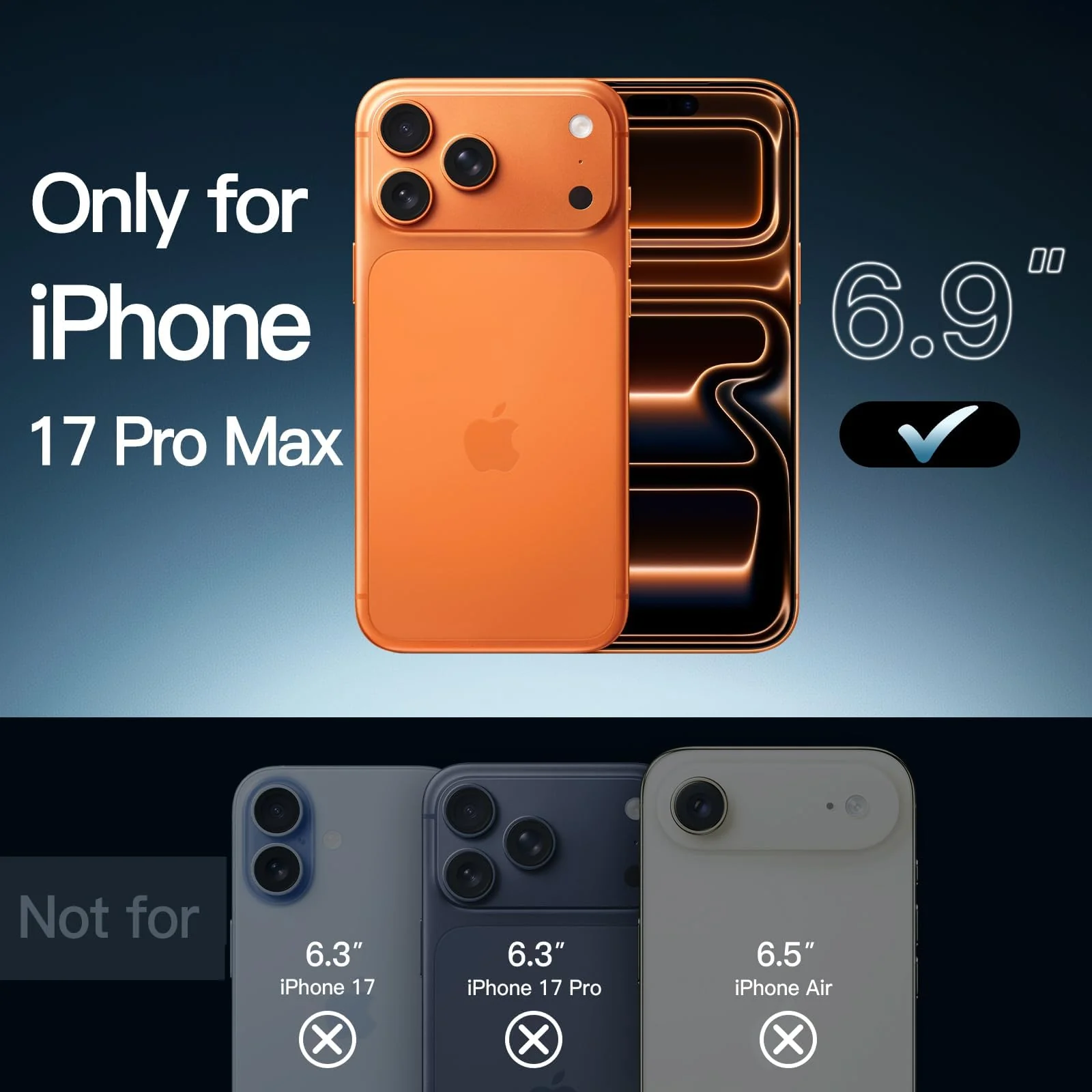 DL3 Mobilak Translucent Matte Case for iPhone 17 Pro Max Compatible with, Compatible with MagSafe accessories, Shock-absorbing protection, Scratch-resistant surface - Black