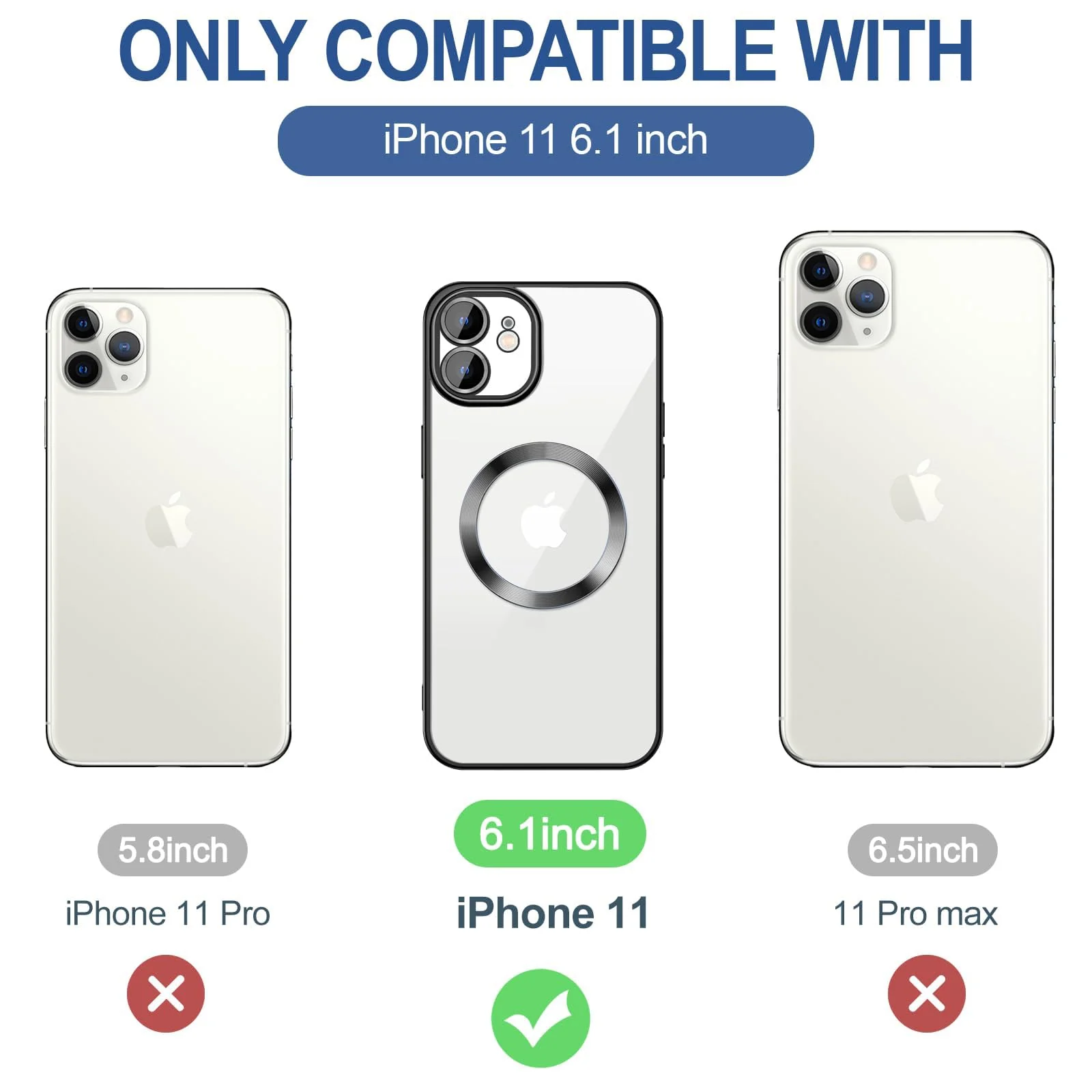 DL3 Mobilak Plated-Edge TPU Protective Case with Camera Protection for iPhone 11 - Black