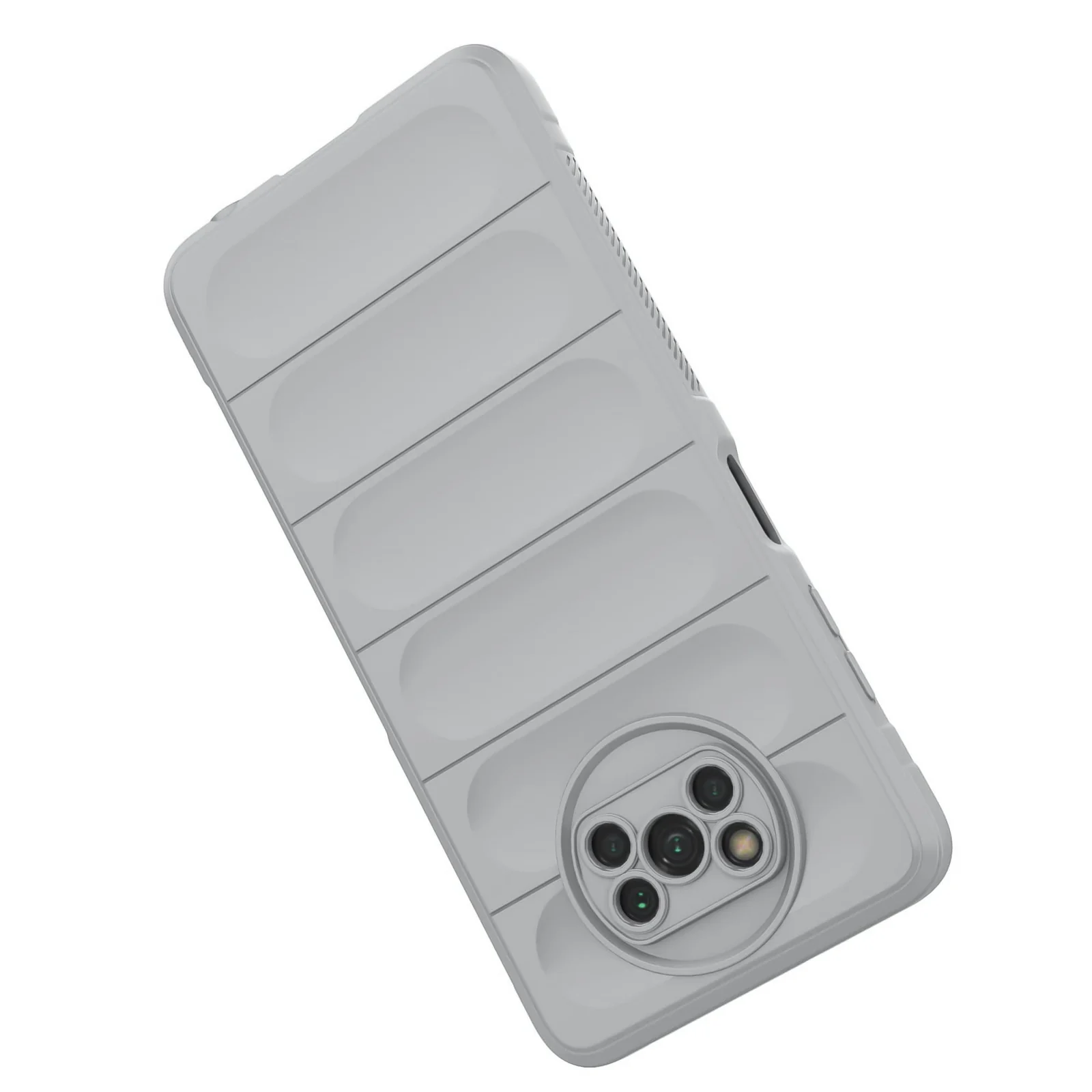 DL3 Mobilak Flexible Silicone and TPU Protective Case with Camera Protection for Xiaomi Poco X3 NFC / Poco X3 / Poco X3 Pro - Gray