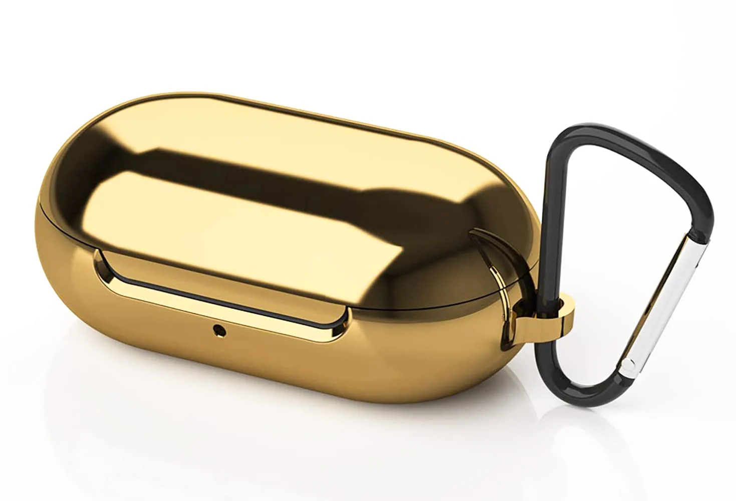 DL3 Mobilak Case for Galaxy Buds 2019/Galaxy Buds+Plus 2020, Plated TPU Shockproof Protective Case Cover with Keychain Compatible Samsung Galaxy Buds(Support Wireless Charging) - Gold