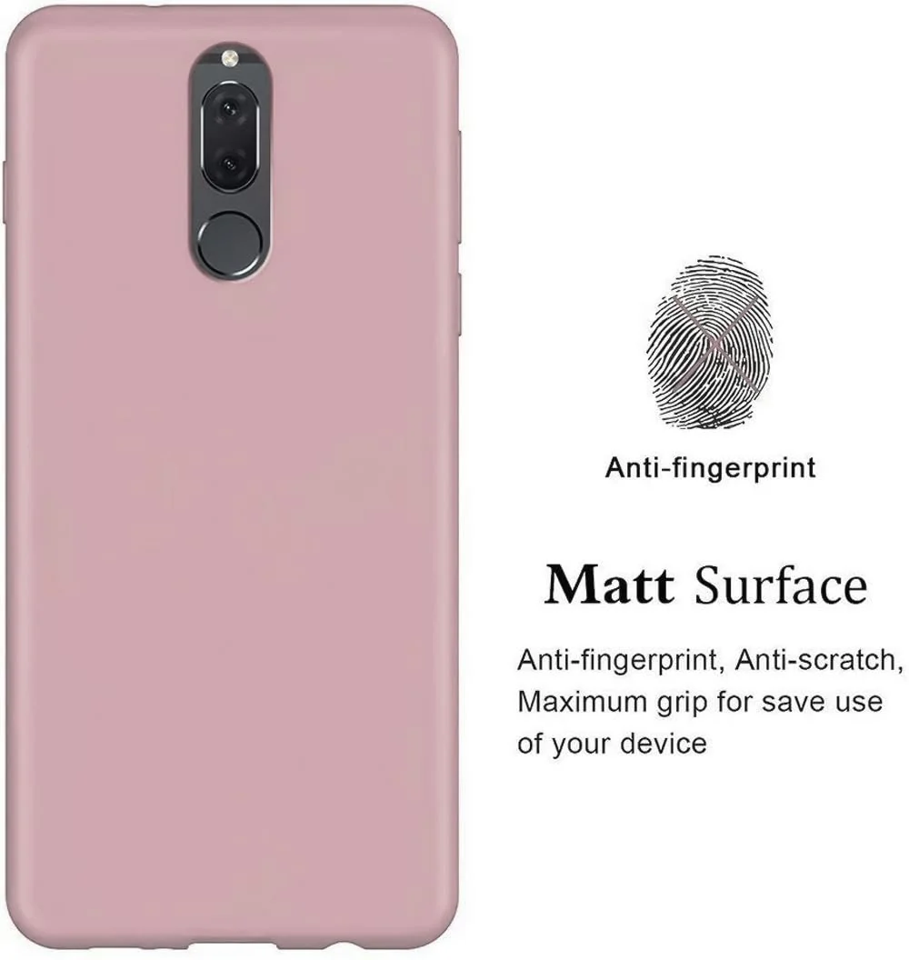 DL3 Mobilak Silicone Protective Case for Huawei Mate 10 Lite, Shock-absorbing protection, Scratch-resistant surface, Soft microfiber lining - Cashmere