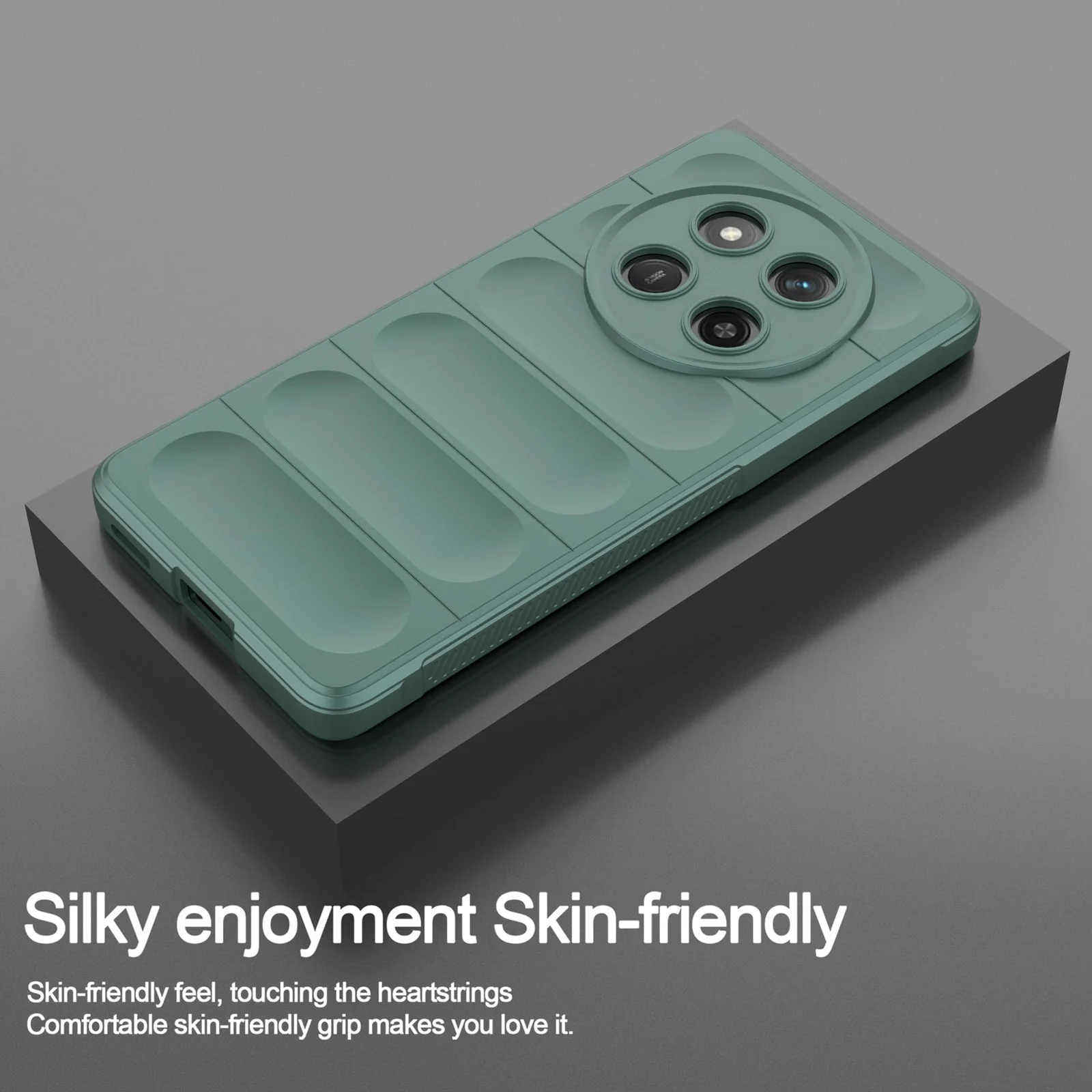 DL3 Mobilak Flexible Silicone and TPU Protective Case with Camera Protection for Honor X9C - Green