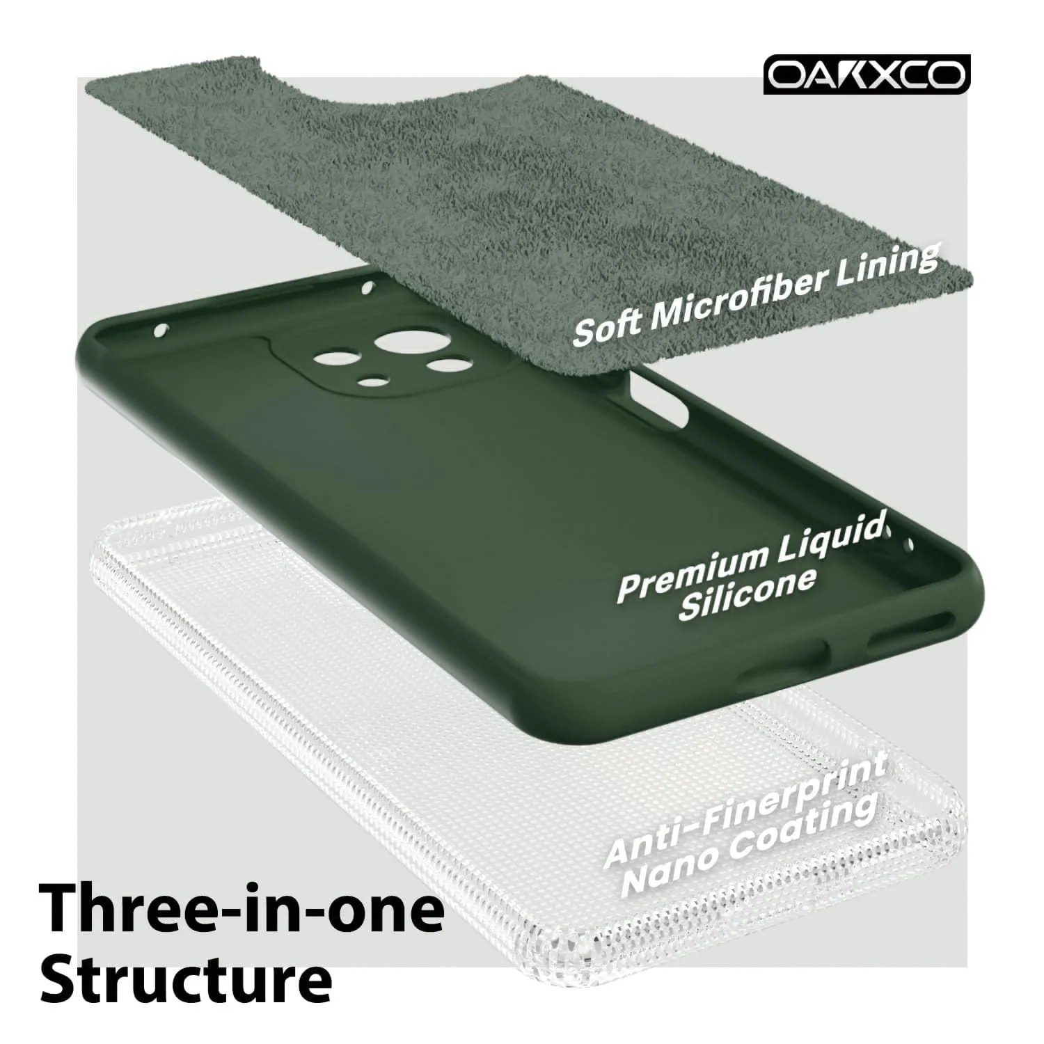 DL3 Mobilak Liquid Silicone Protective Case with Soft Microfiber Lining with Full Camera Protection for Xiaomi Mi 11 Lite 4G / 5G & Mi11 Lite 5G NE - Green