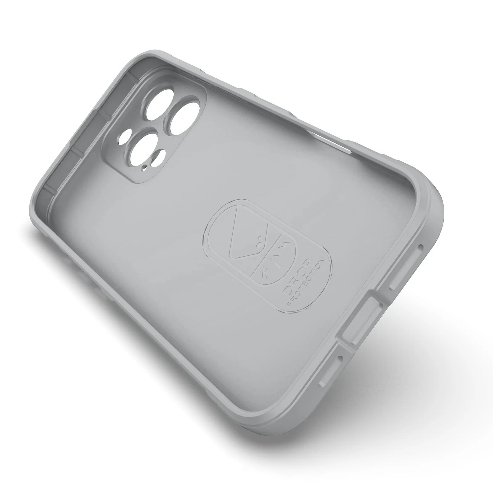 DL3 Mobilak Silicone Case for iPhone 16 Pro Max 6.9-Inch Heavy Duty Protective [Slim Fit] Shockproof Soft Flexible Protective Design Shock-Absorption TPU Cover With Camera Protection - Gray