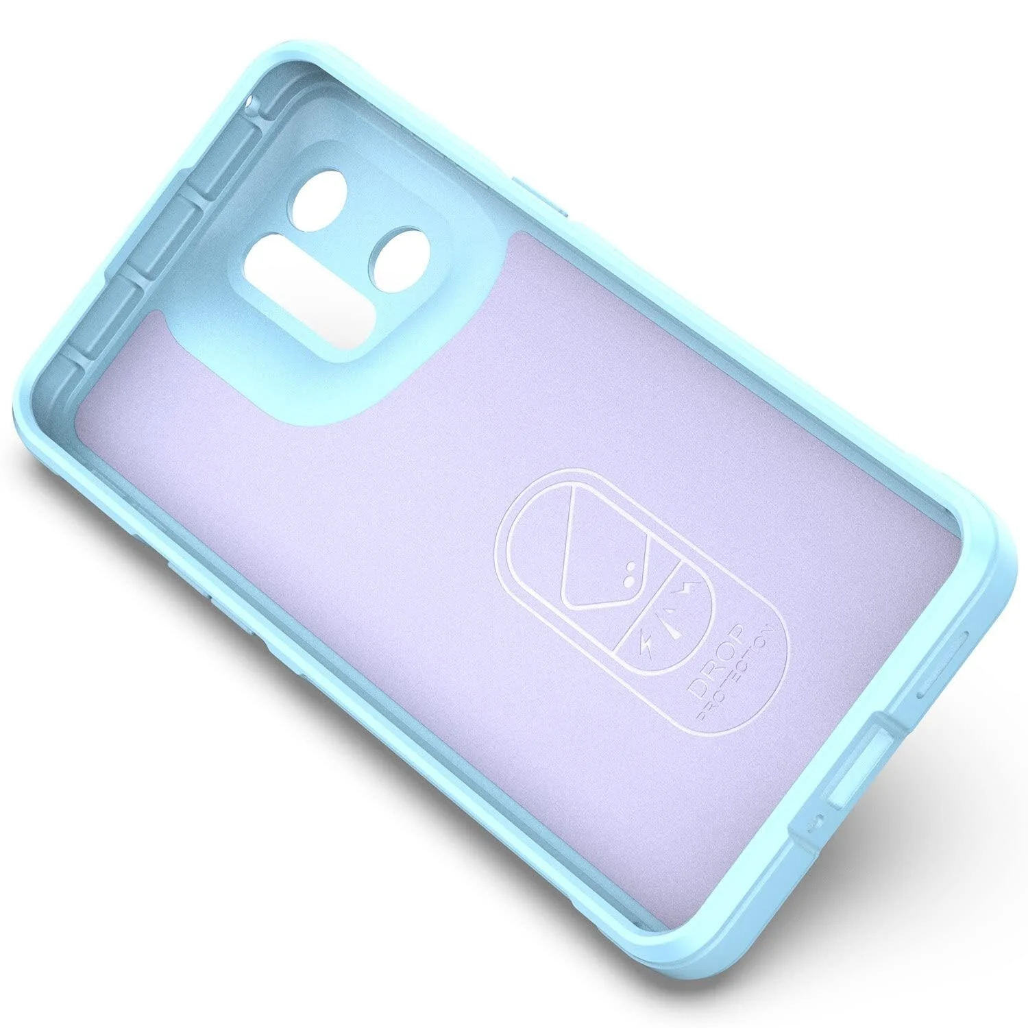 DL3 Mobilak Soft Silicone Protective Case for OPPO Find X5 with Camera Protection and Shockproof Design - Baby Blue