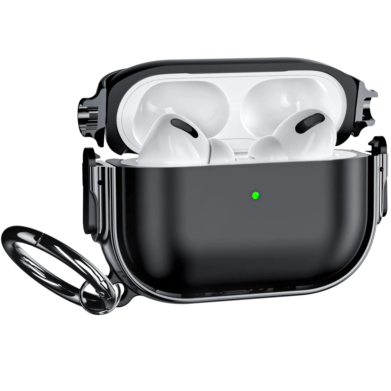 DL3 Mobilak Compatible with AirPods Pro 2 Case, Cover with Lock, Front LED Visible Dual Layer Dust Guard Shockproof Full Protective, 2022 AirPods Pro 2nd Generation Case Cover