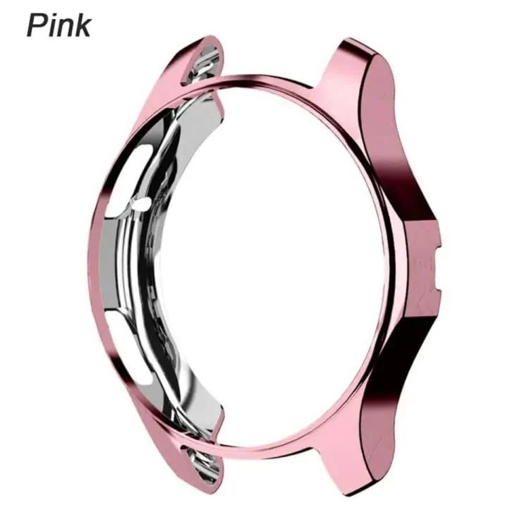 DL3 Mobilak Case Compatible with samsung galaxy 46mm Gear S3 Case All-Around Screen Protector Watch Soft TPU Shockproof Cover Slim Guard Thin Bumper Shell Protector - Pink