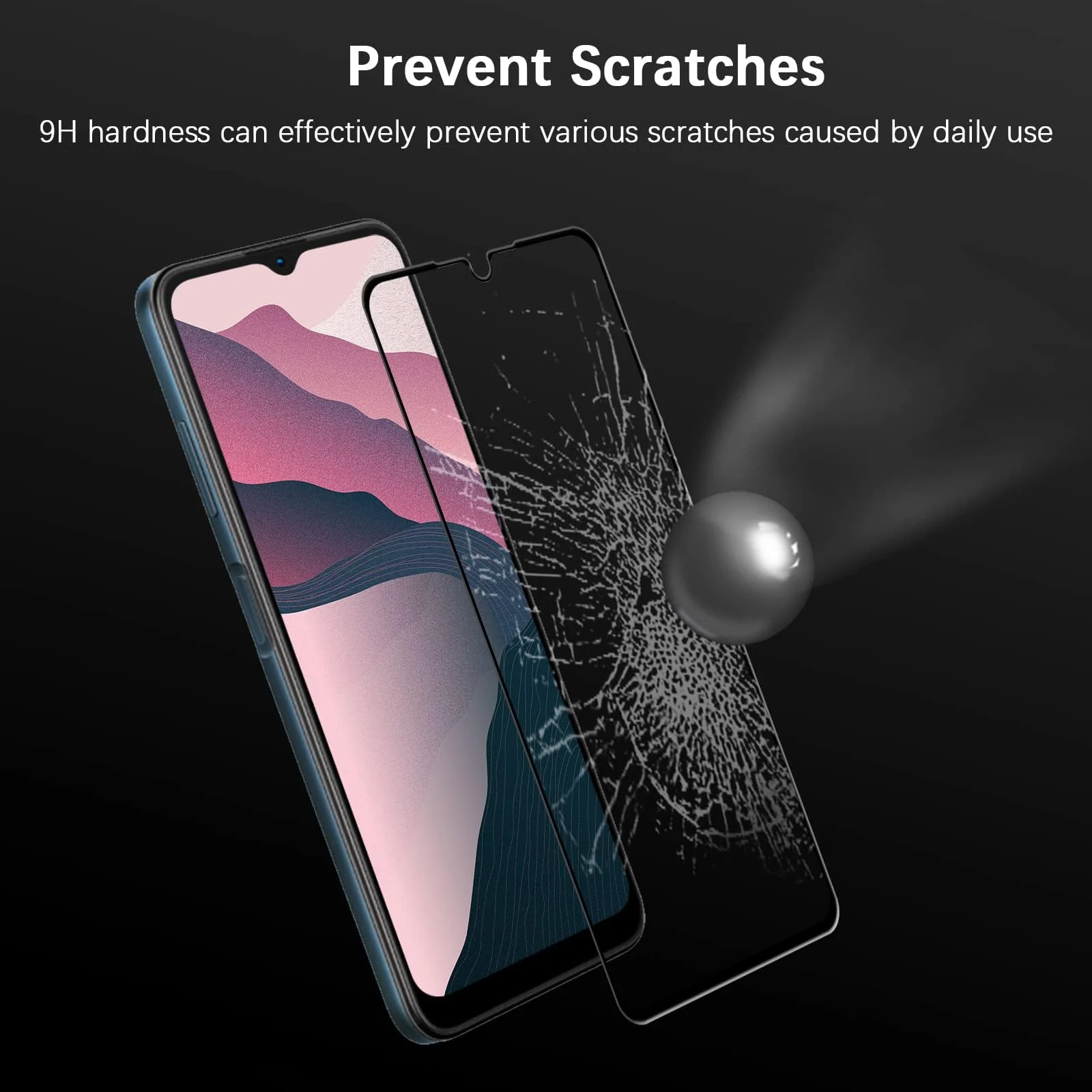 DL3 Mobilak for Samsung Galaxy A24 Tempered Glass Screen Protector, 9H Hardness Anti-Scratch Tempered Glass flim, Case Friendly, Anti-Scratch - Clear