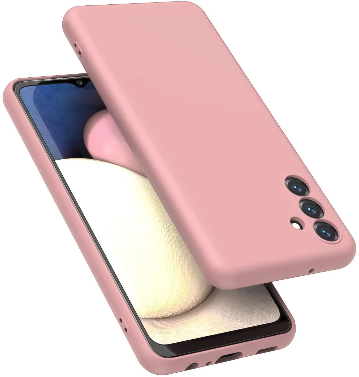 DL3 Mobilak Soft Silicone Gel Bumper Case for Samsung Galaxy A04s / A13 4G / A13 5G - Pink Sand