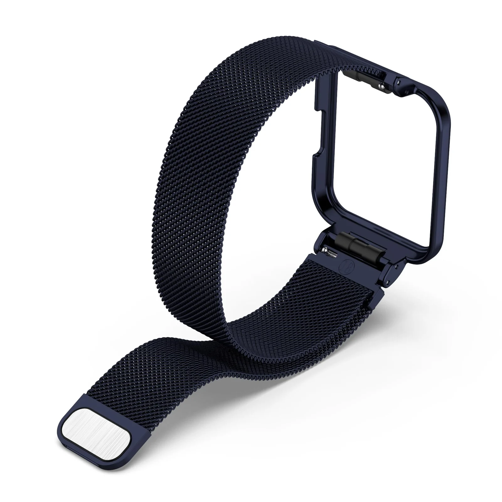 DL3 Mobilak Strap For Xiaomi Redmi Watch 2 Lite/Poco Watch/Redmi Watch 2 / Horloge 2, Magnetic Metal Stainless Steel Adjustable Wristbands Breathable Watch Band With Frame Metal - Blue