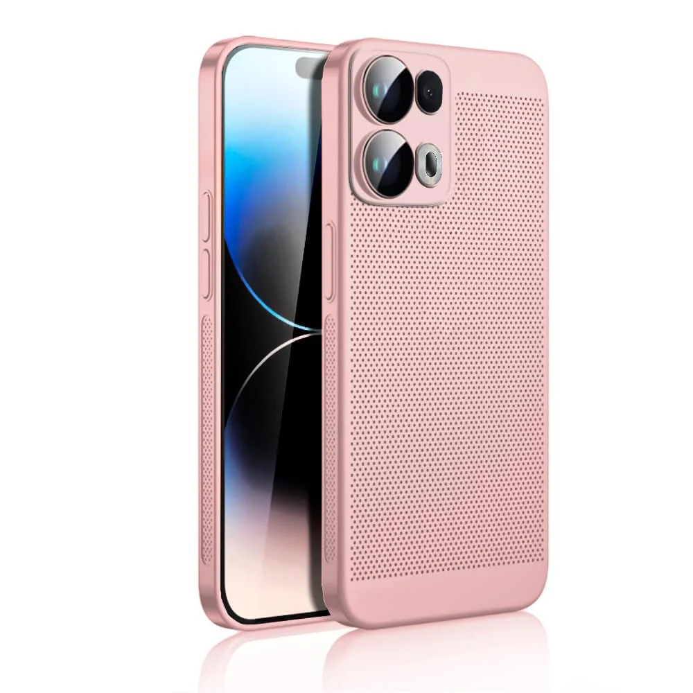 DL3 Mobilak PC Protective Case for OPPO Reno 13 Pro 5G with Camera Protection and Shockproof Design - Pink