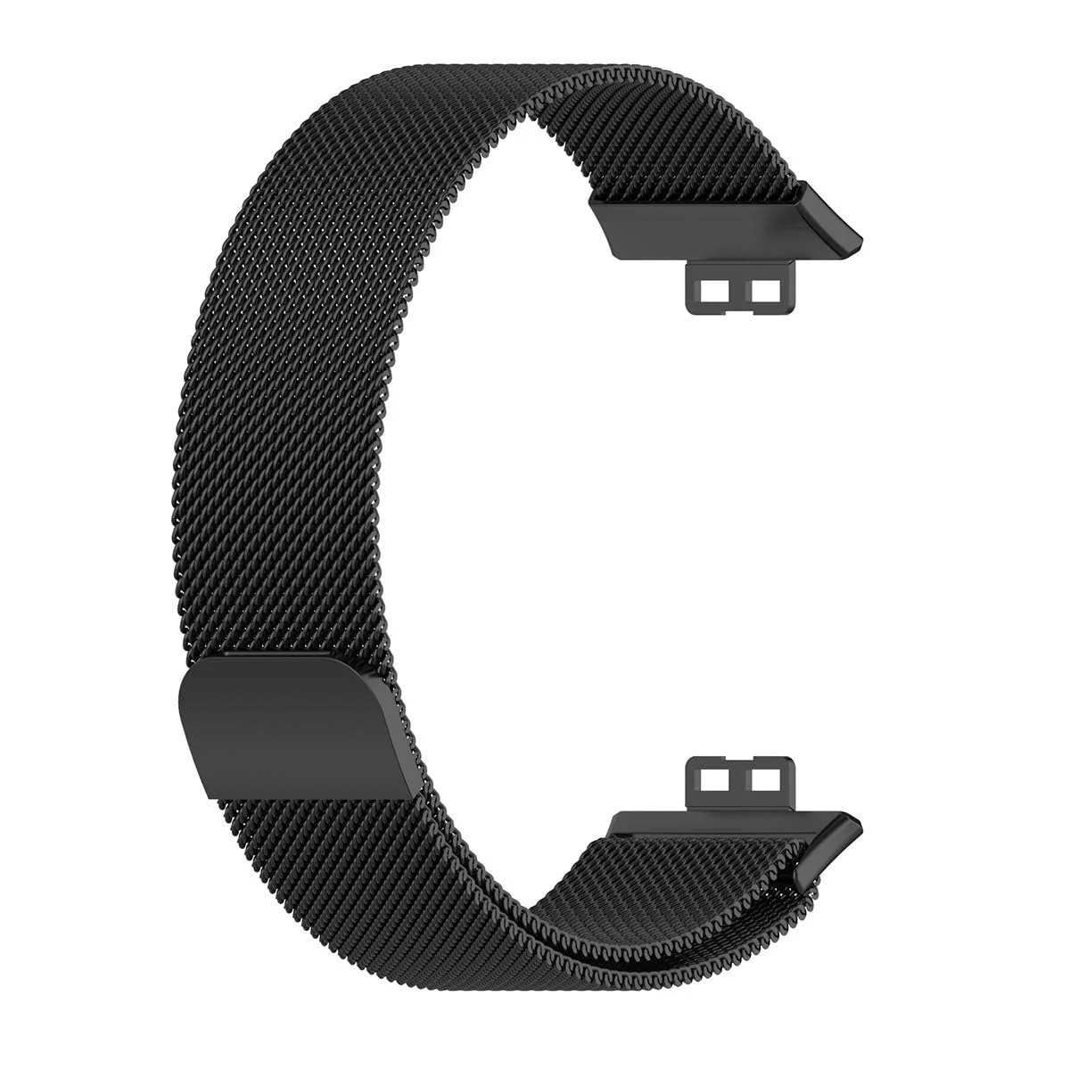 DL3 Mobilak Bracelet Compatible with Huawei Watch Fit, Stainless Steel Replacement Straps, Mesh Metal Watch Strap, Magnetic Adjustable Replacement Strap Compatible with Huawei Watch Fit - Black