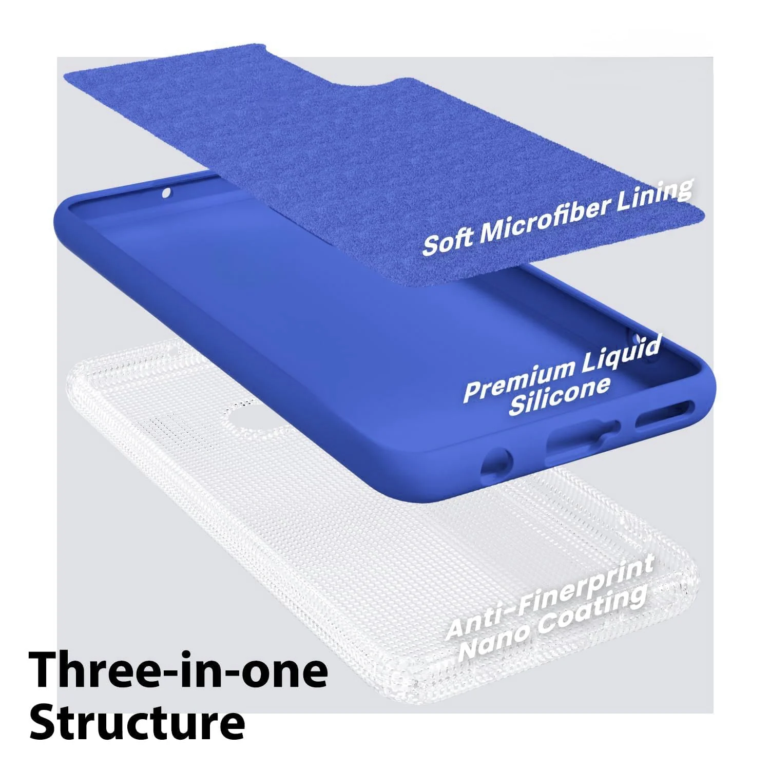 DL3 Mobilak Xiaomi Mi 9 Lite Case, Soft Flexible Liquid Silicone Gel Rubber Bumper Cover, Full Body Shockproof Protective Phone Case - Light Blue
