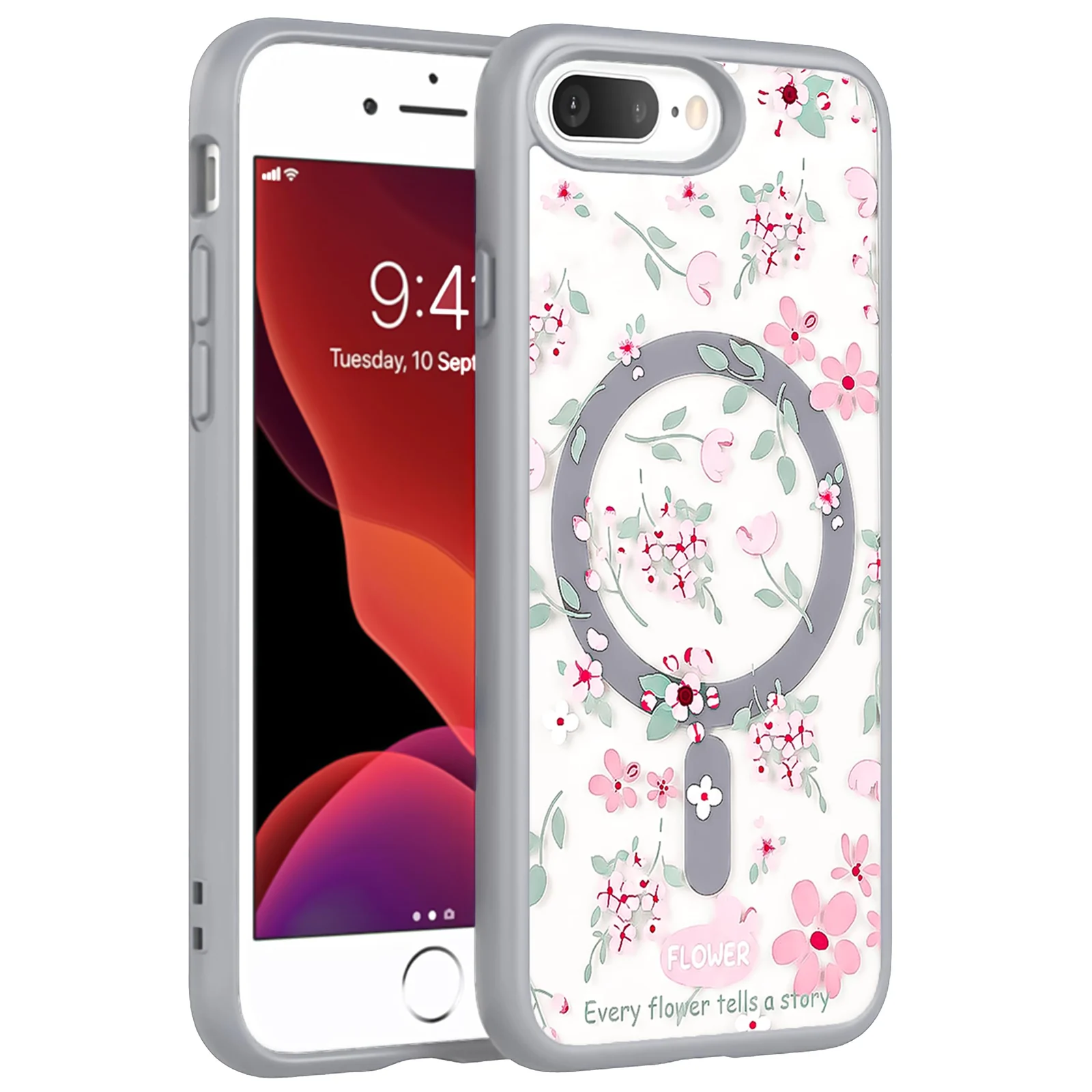 iPhone 7 Plus / iPhone 8 Plus — DL3 MOBILAK Clear Three-Layer Protective Phone Case for Apple iPhone 7 Plus and iPhone 8 Plus